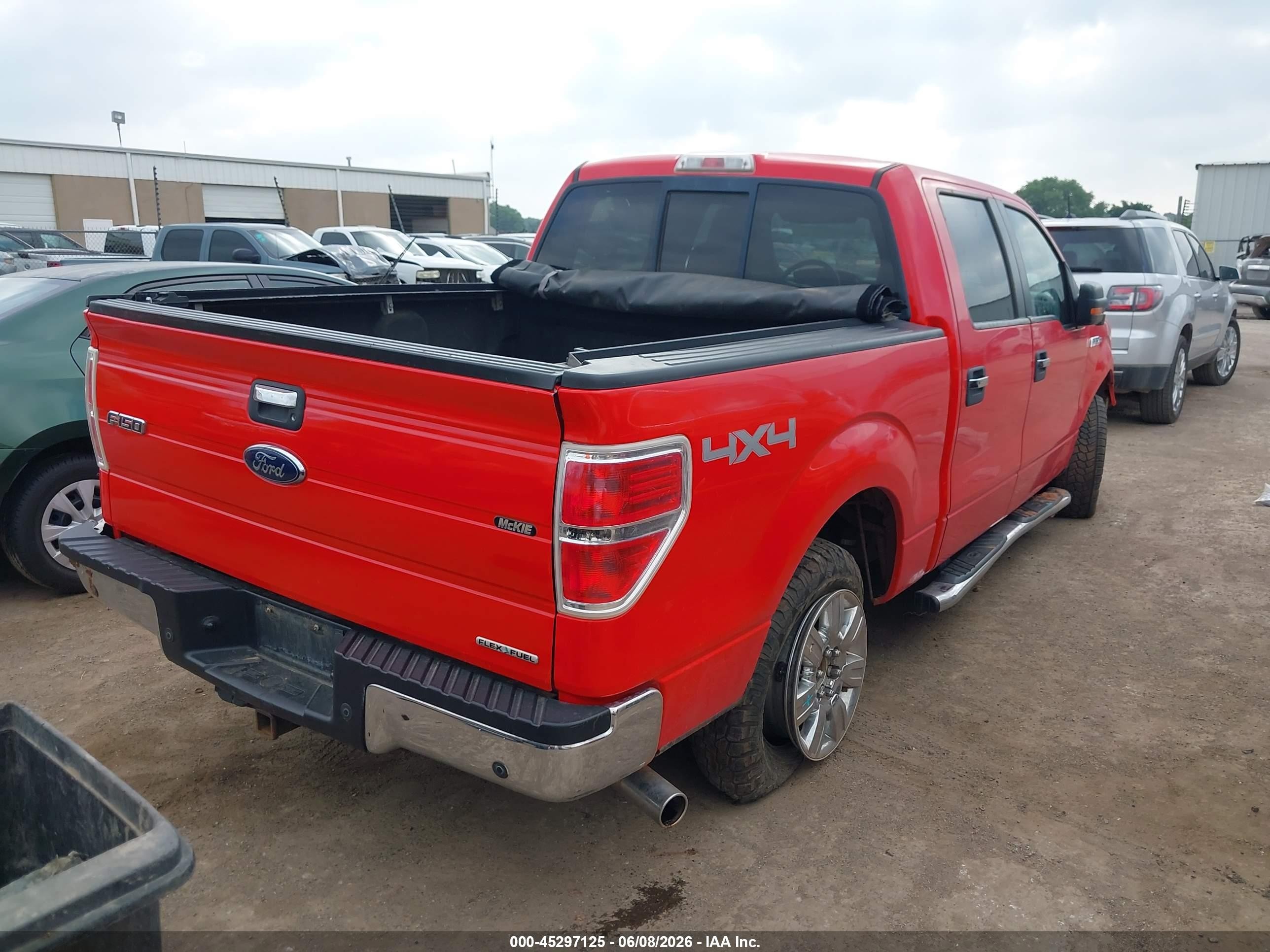 2011 Ford F-150 Xlt Red vin: 1FTFW1EF5BKD86126