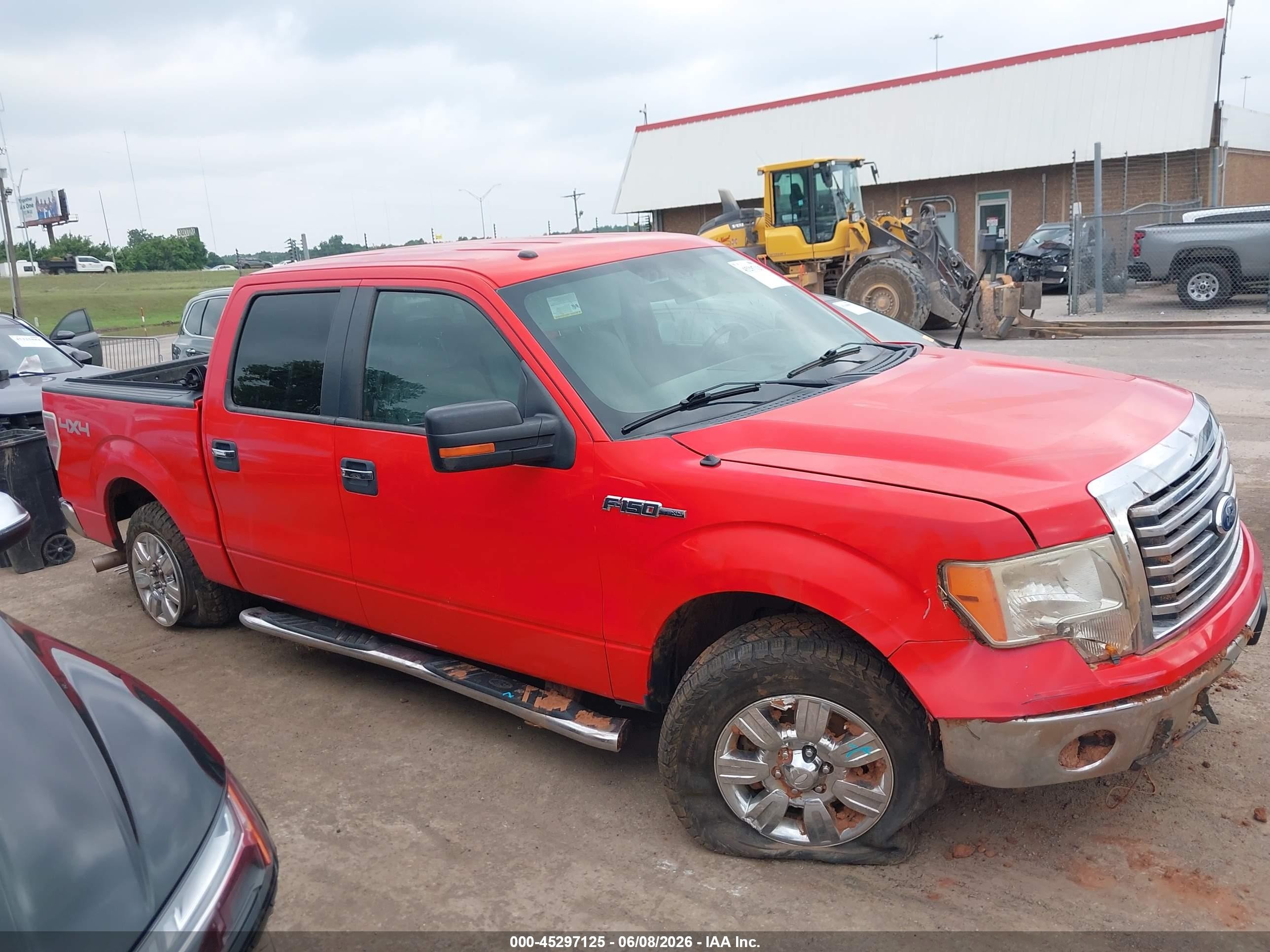 2011 Ford F-150 Xlt Red vin: 1FTFW1EF5BKD86126
