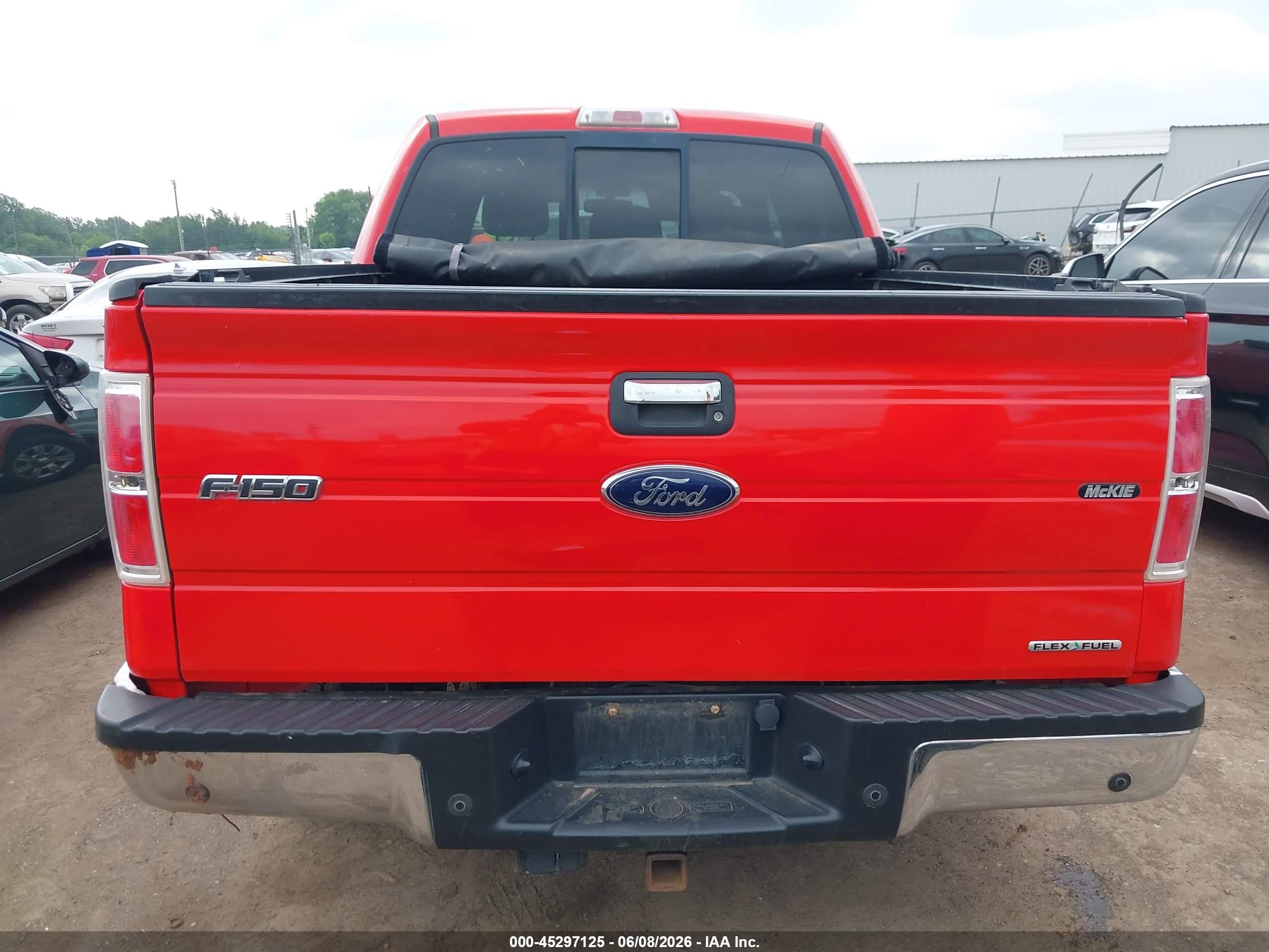 2011 Ford F-150 Xlt Red vin: 1FTFW1EF5BKD86126