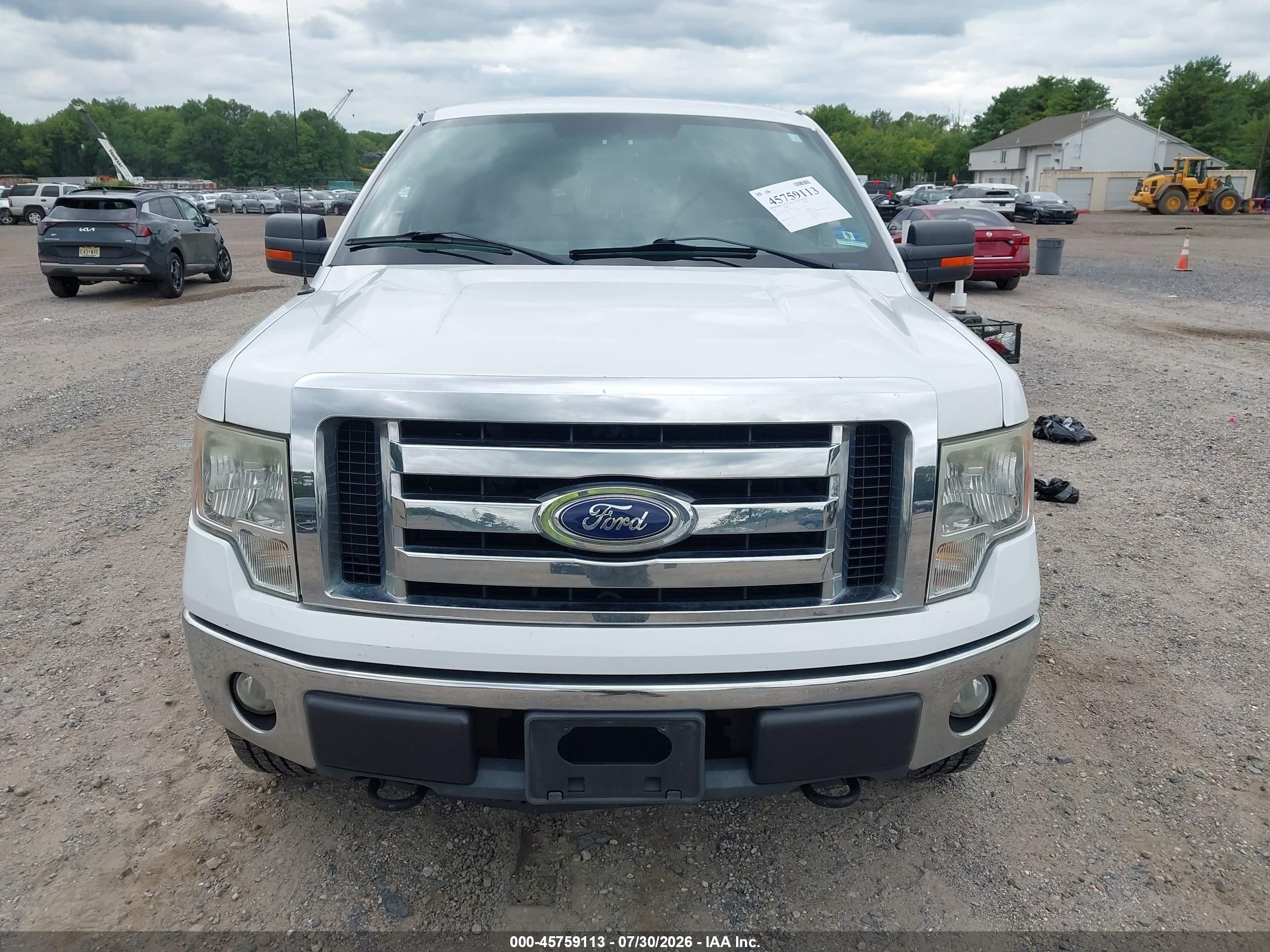 2012 Ford F-150 Xlt White vin: 1FTFW1EF5CFA45965