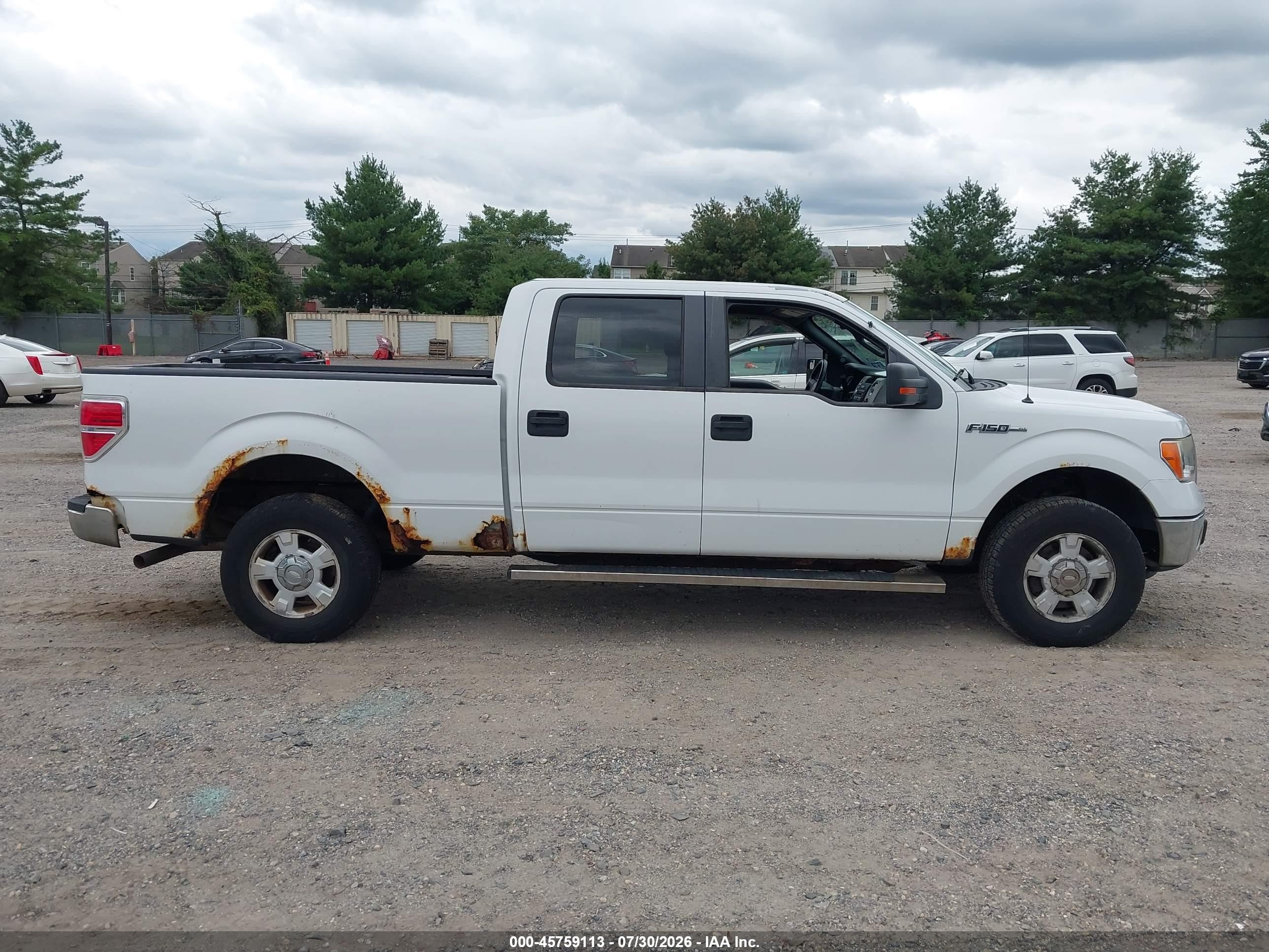 2012 Ford F-150 Xlt White vin: 1FTFW1EF5CFA45965