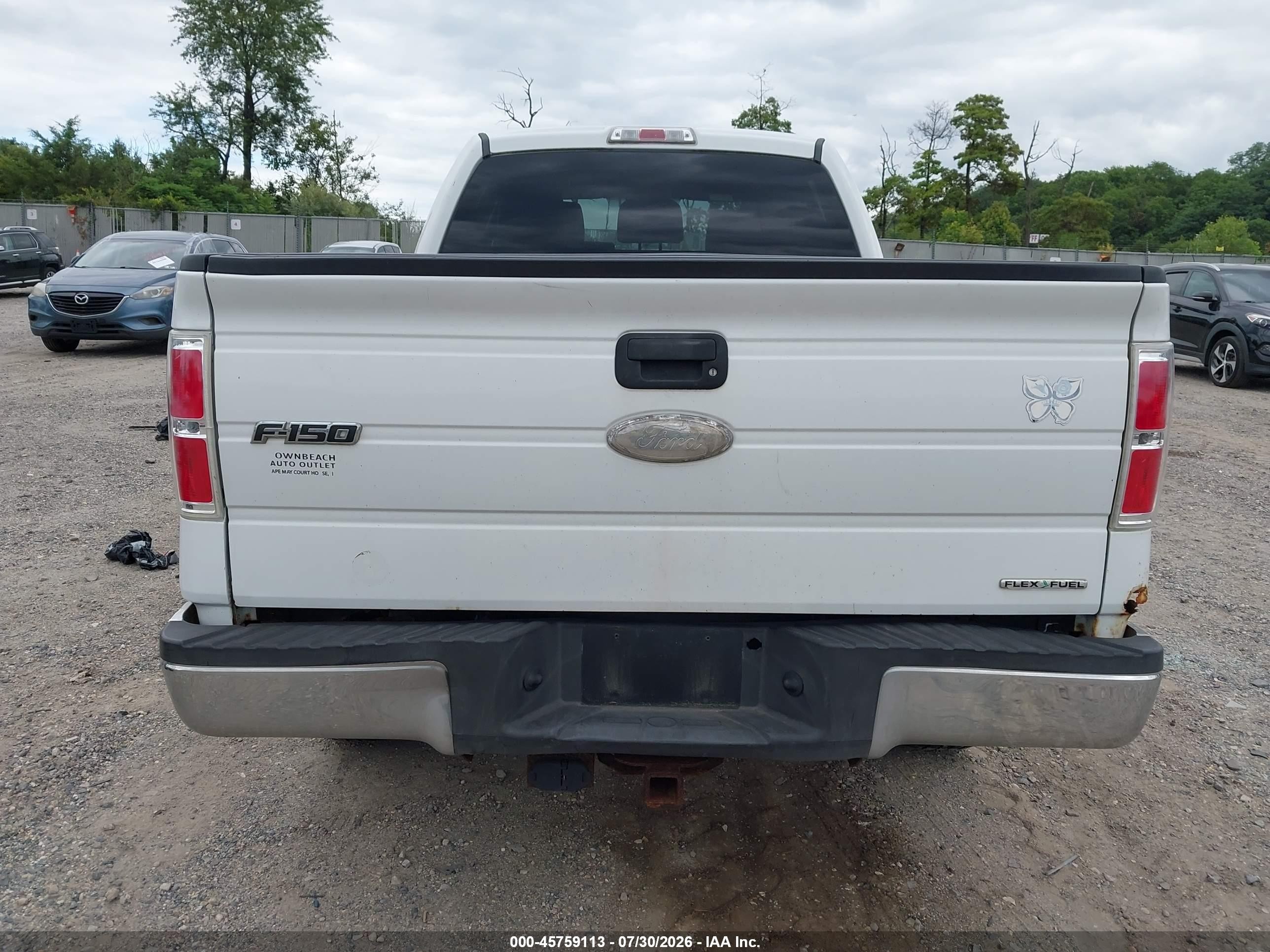 2012 Ford F-150 Xlt White vin: 1FTFW1EF5CFA45965