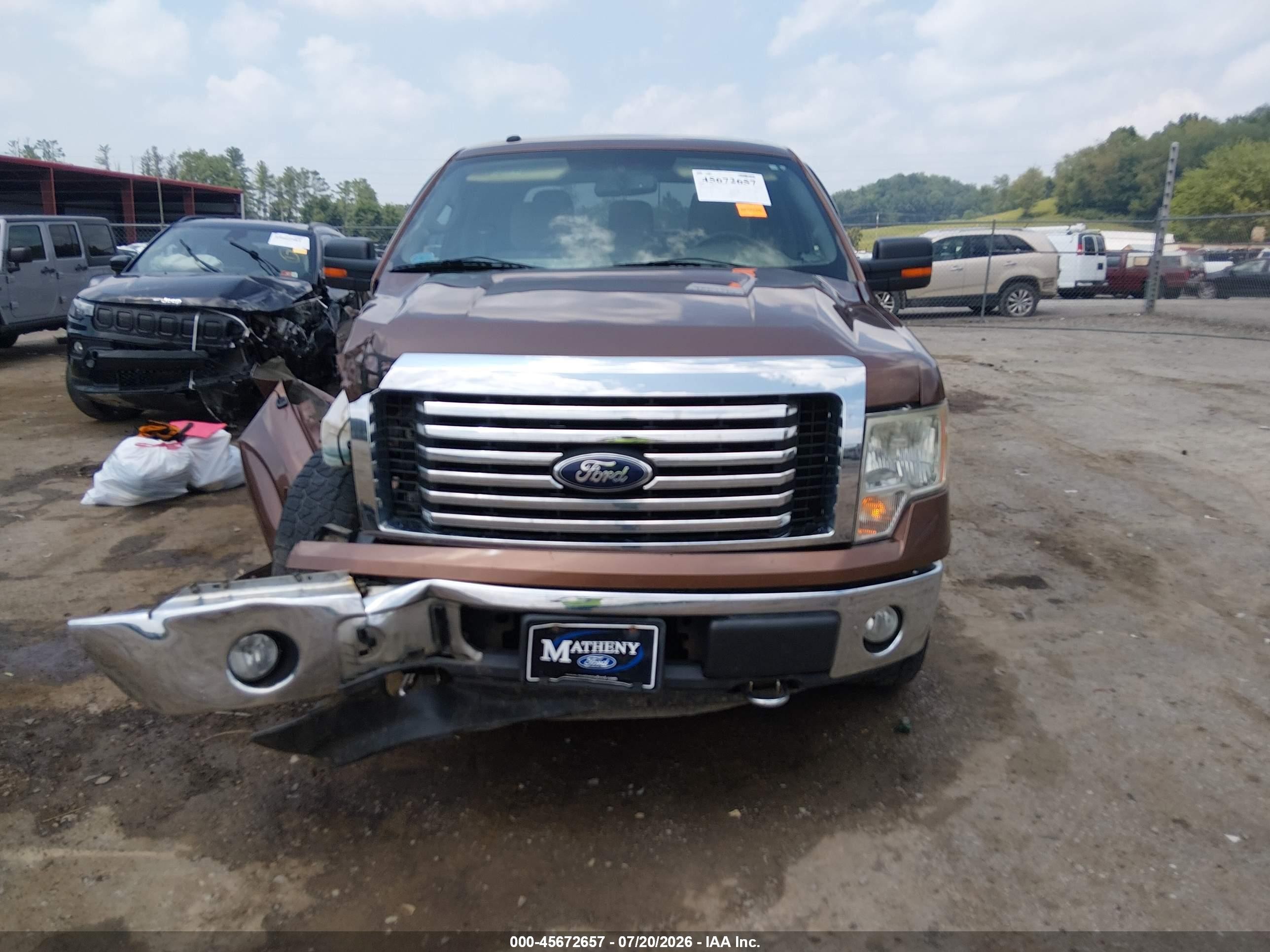 2012 Ford F-150 Xlt Коричневый vin: 1FTFW1EF5CFA94194