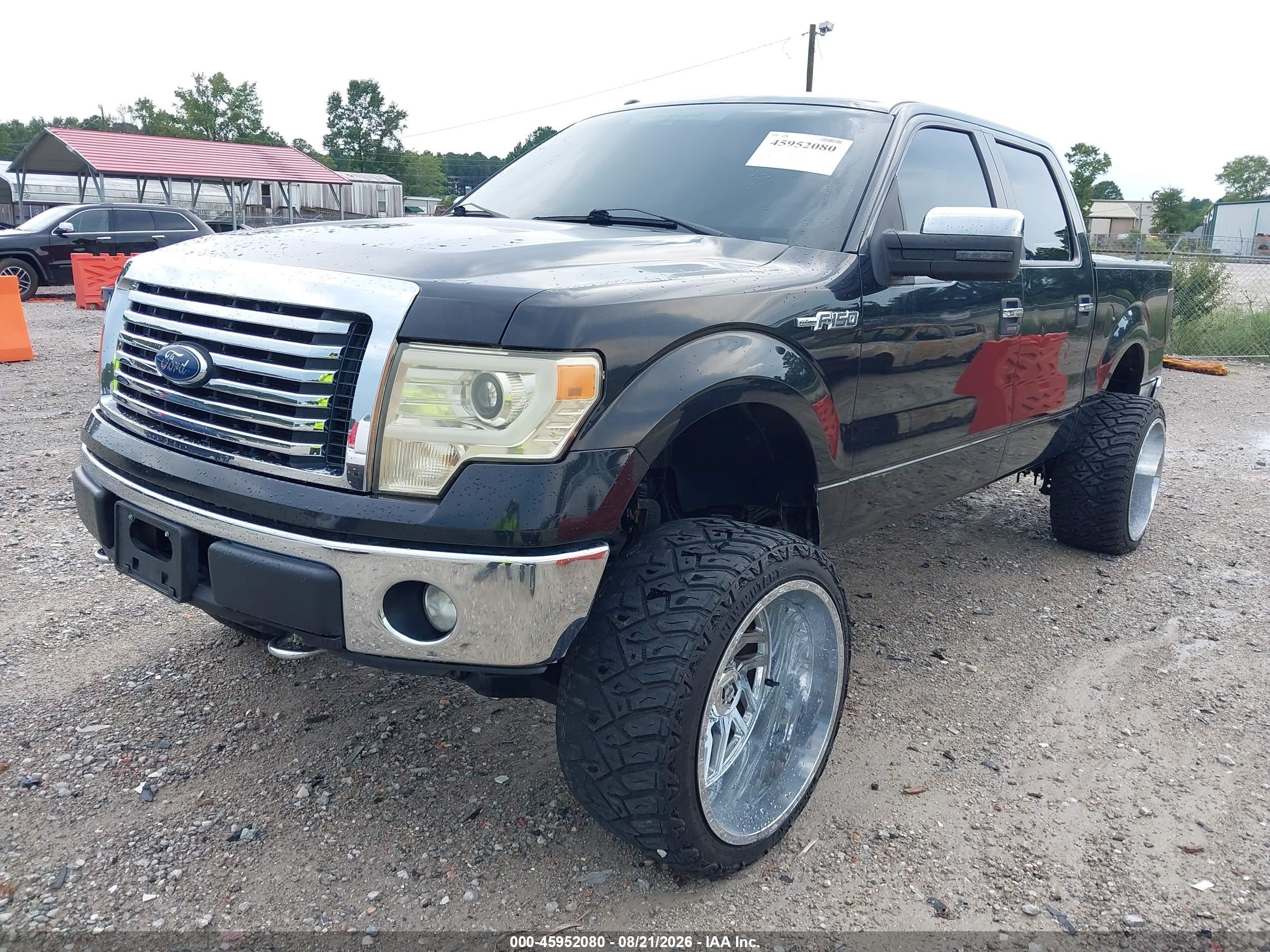 2012 Ford F-150 Xlt Black vin: 1FTFW1EF5CFC66692