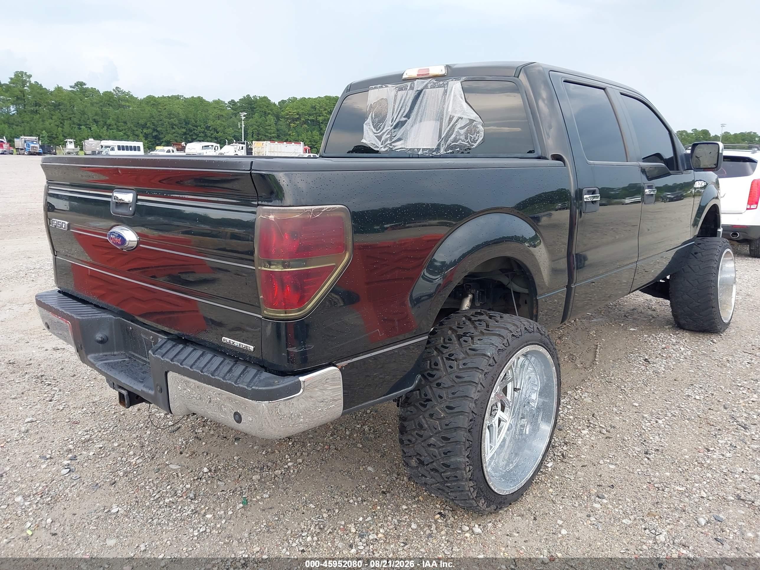 2012 Ford F-150 Xlt Black vin: 1FTFW1EF5CFC66692