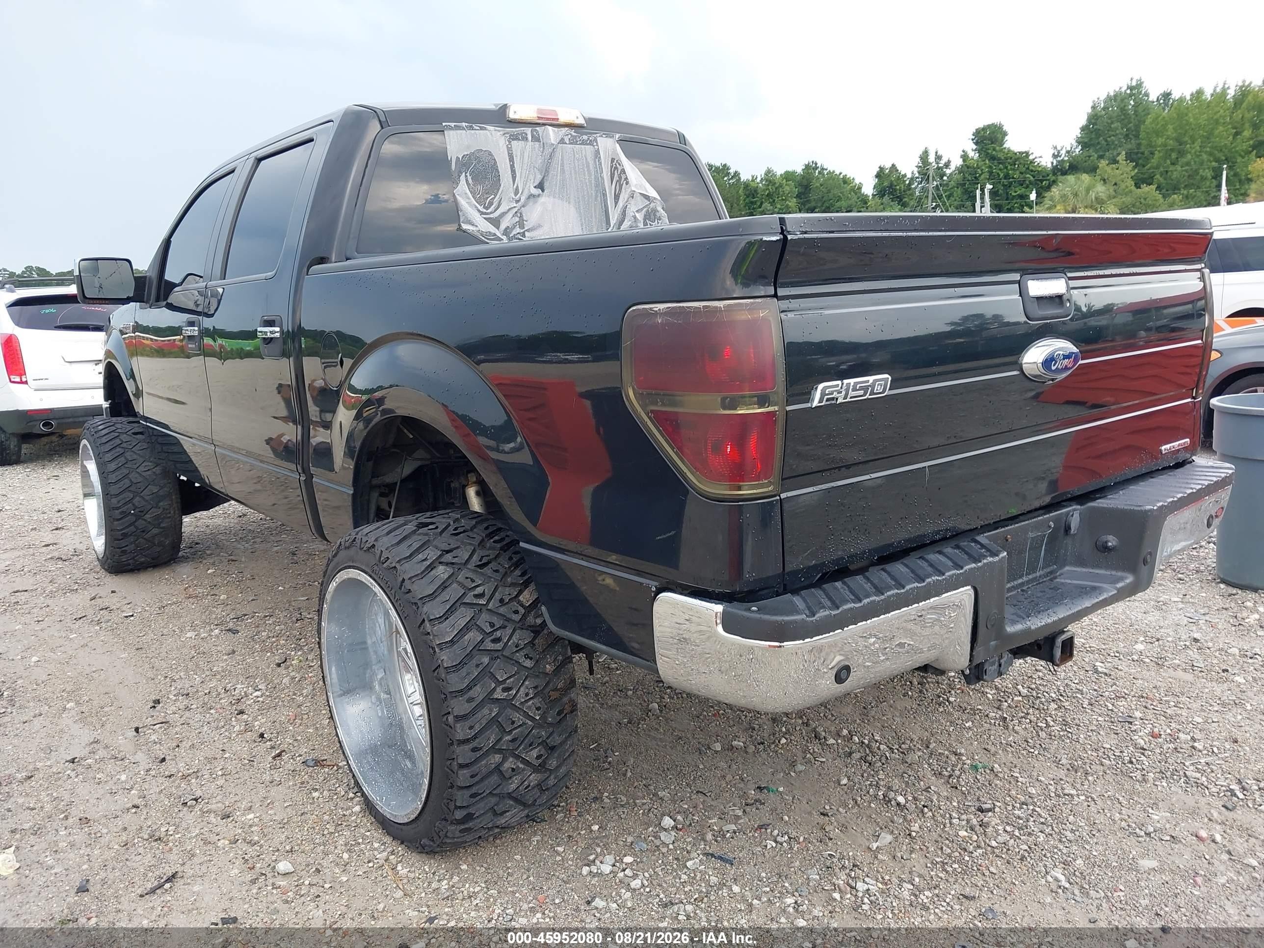 2012 Ford F-150 Xlt Black vin: 1FTFW1EF5CFC66692