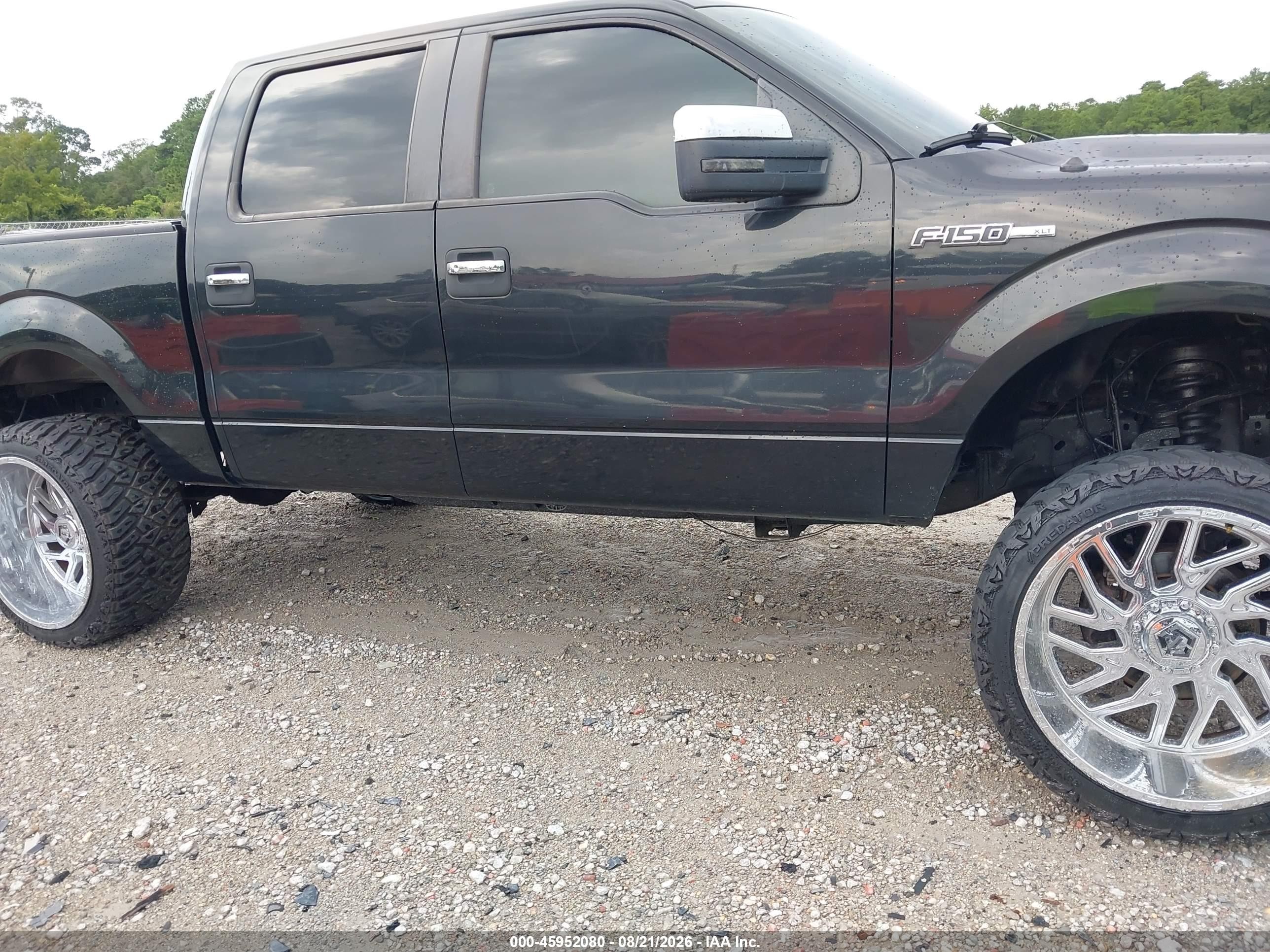 2012 Ford F-150 Xlt Black vin: 1FTFW1EF5CFC66692