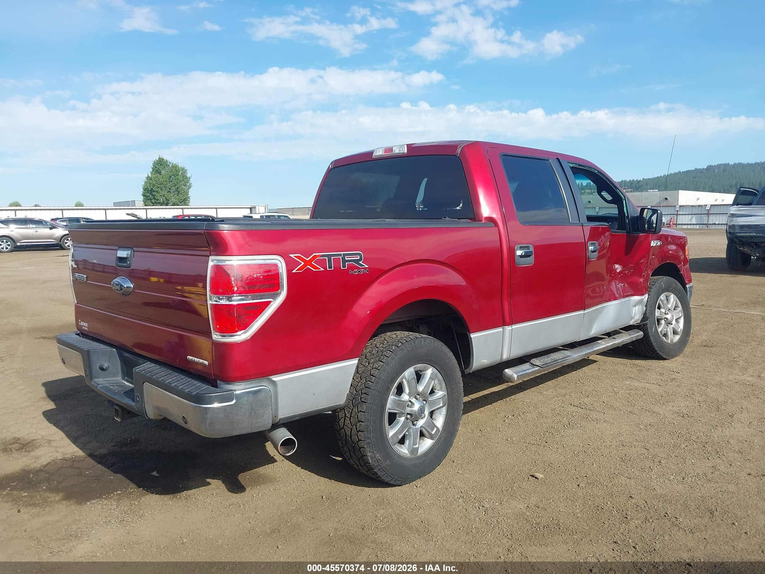 2013 Ford F-150 Xlt Red vin: 1FTFW1EF5DFC00449