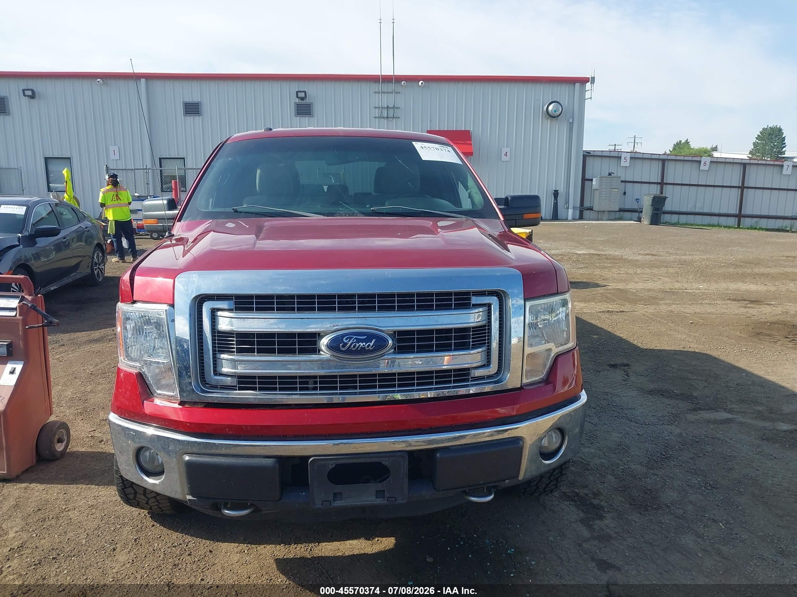 2013 Ford F-150 Xlt Red vin: 1FTFW1EF5DFC00449