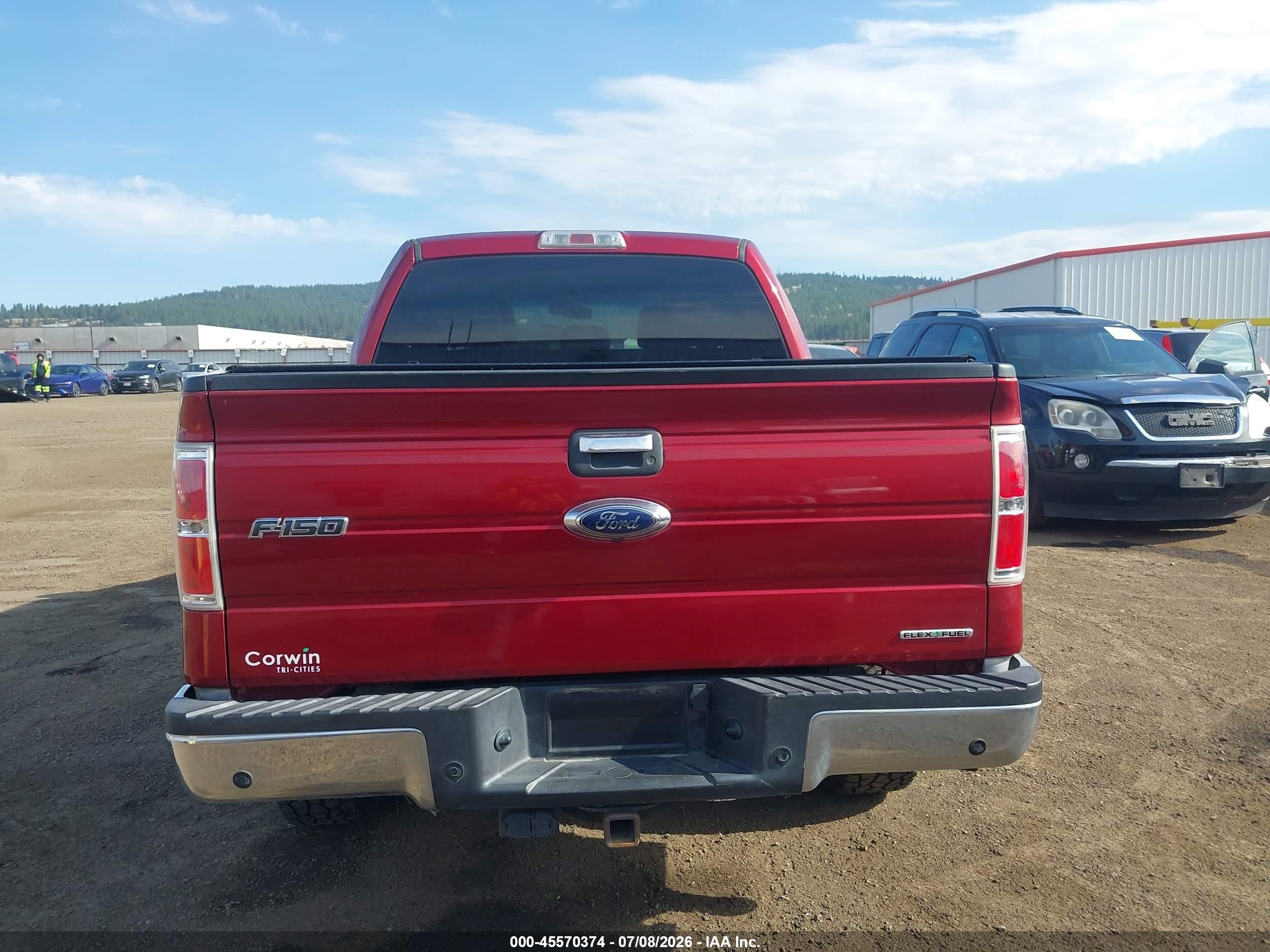 2013 Ford F-150 Xlt Red vin: 1FTFW1EF5DFC00449