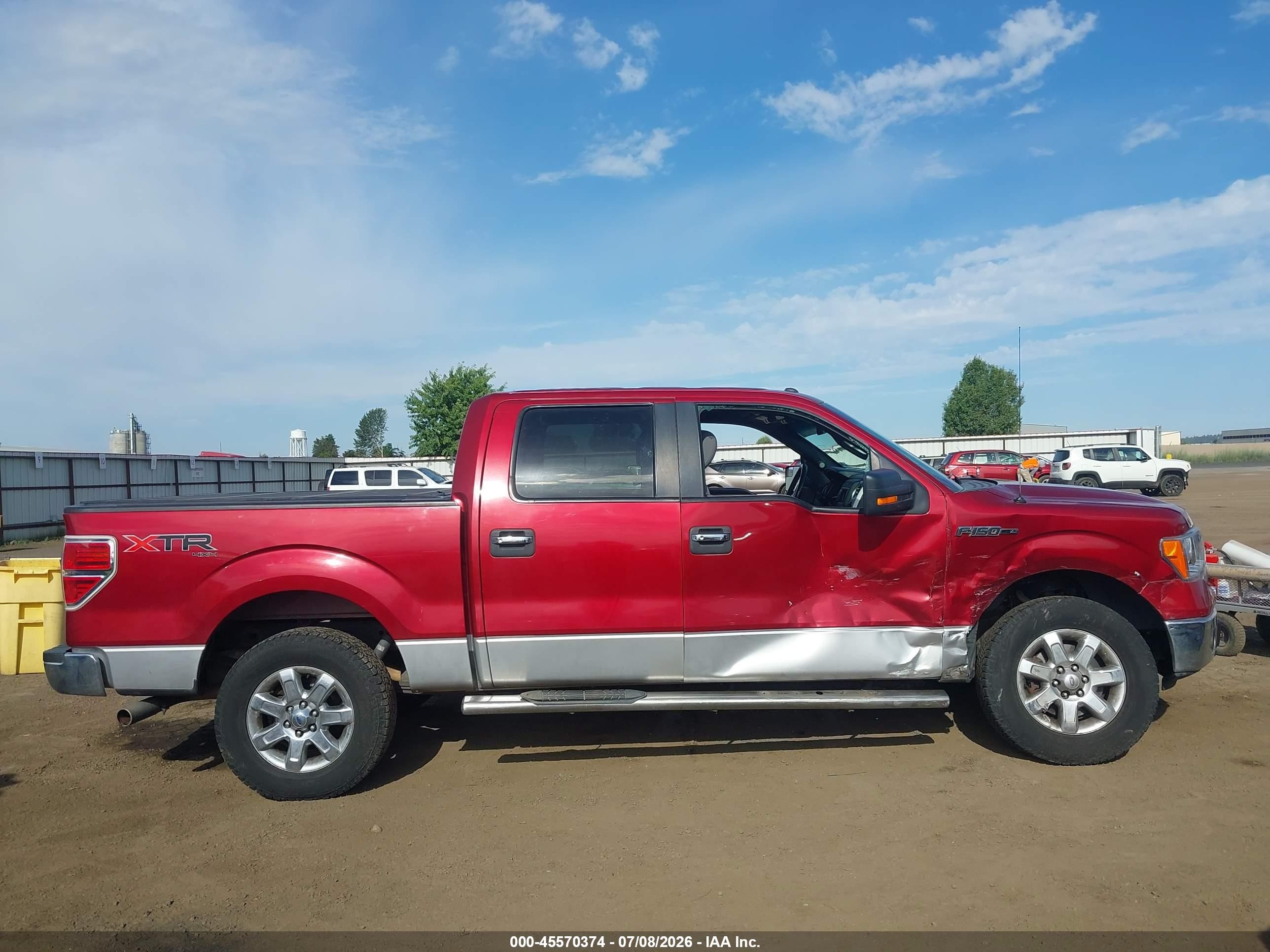 2013 Ford F-150 Xlt Red vin: 1FTFW1EF5DFC00449