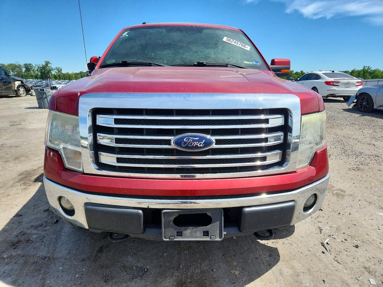 2013 Ford F150 Supercrew Red vin: 1FTFW1EF5DFC25576