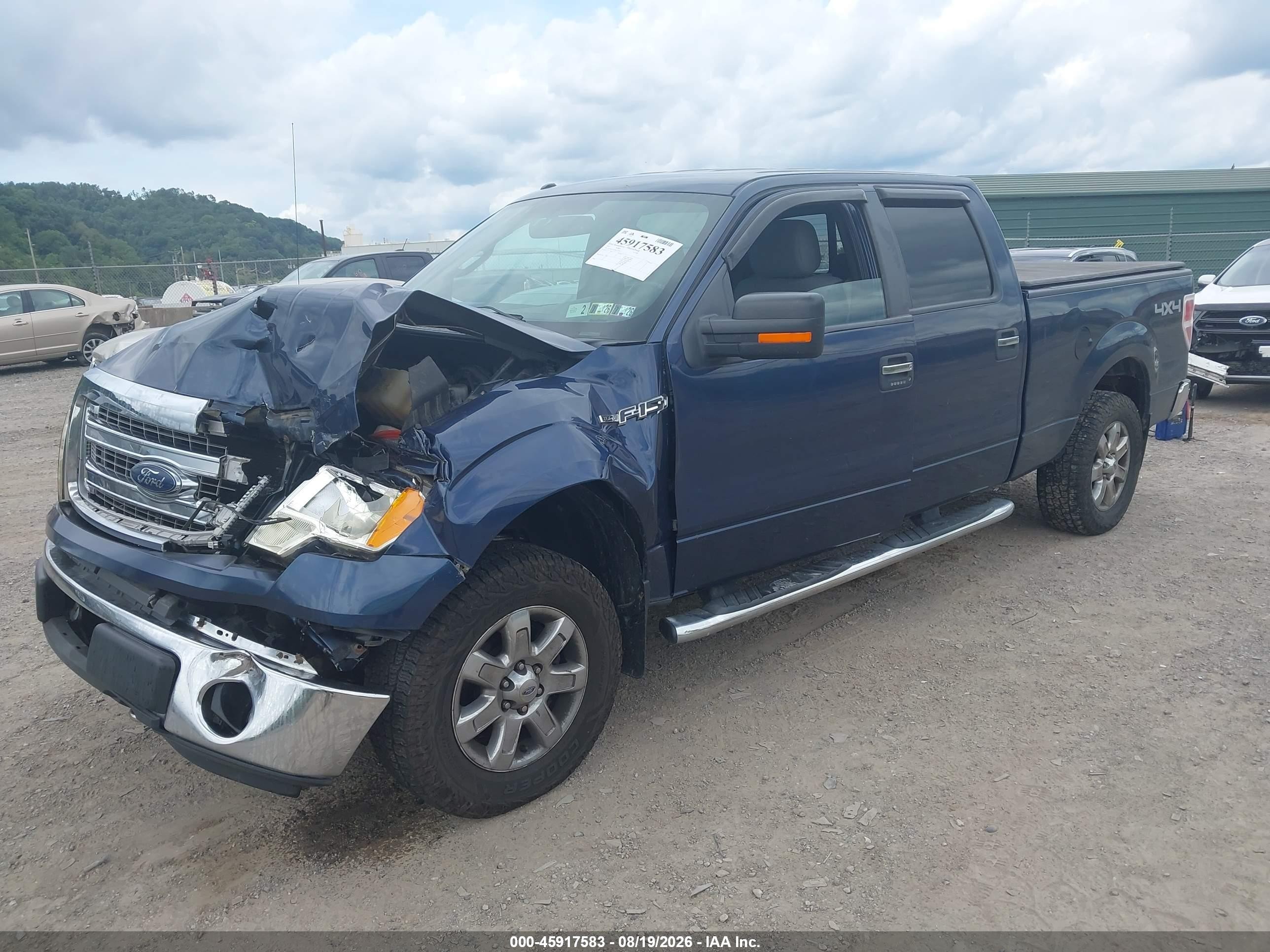 2013 Ford F-150 Xlt Blue vin: 1FTFW1EF5DFC55435
