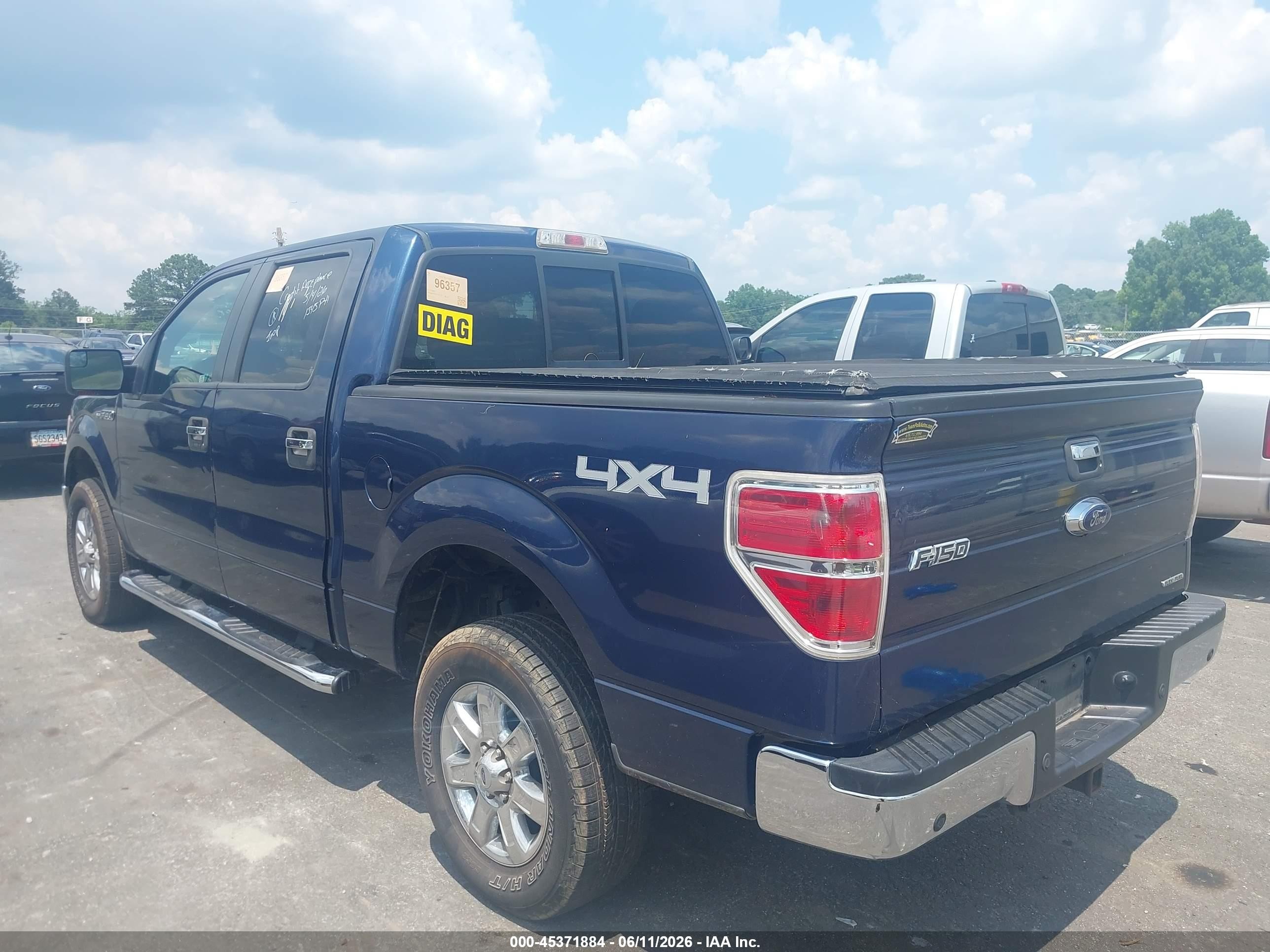 2013 Ford F-150 Xlt Blue vin: 1FTFW1EF5DFD61710