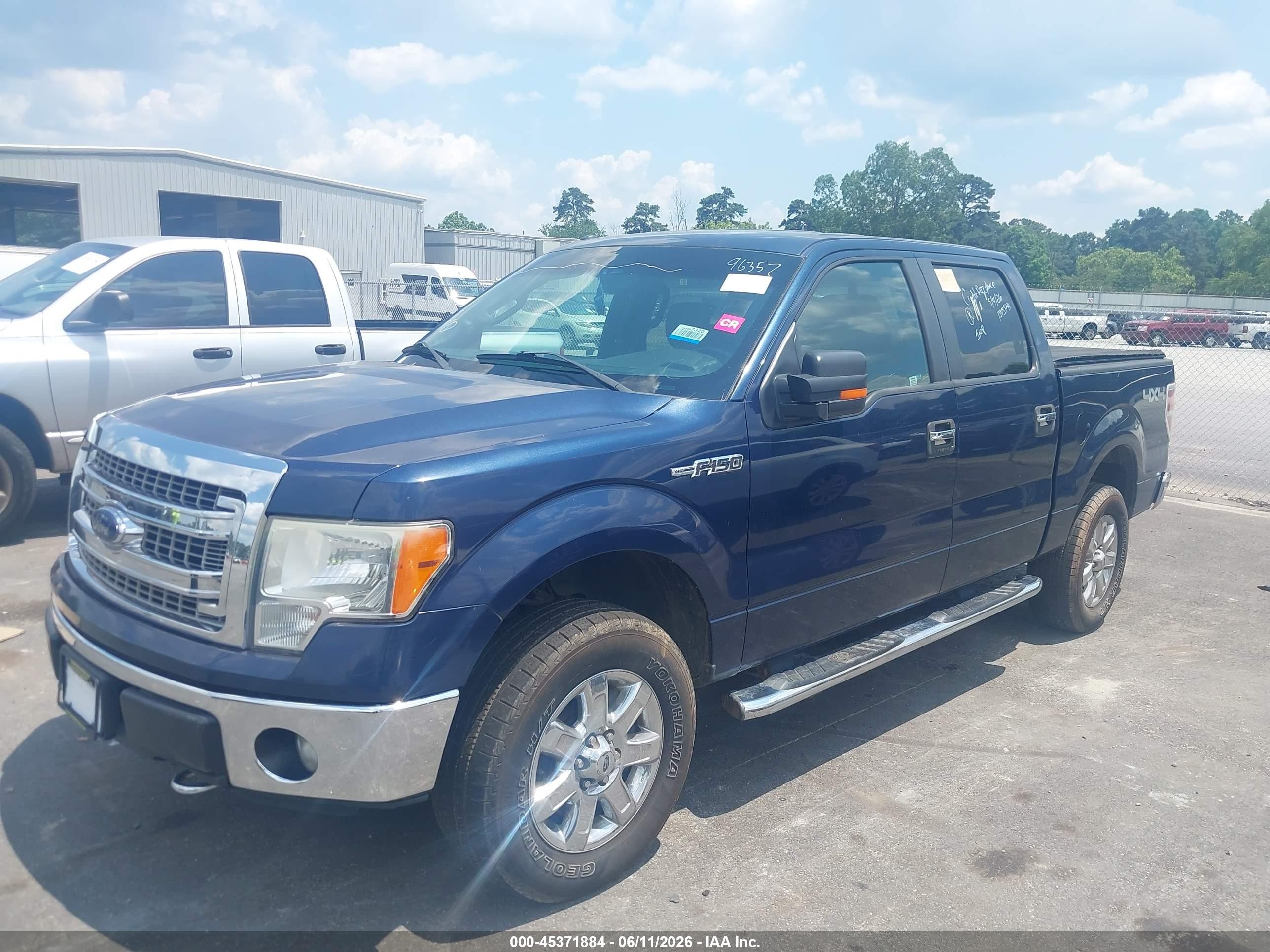 2013 Ford F-150 Xlt Blue vin: 1FTFW1EF5DFD61710