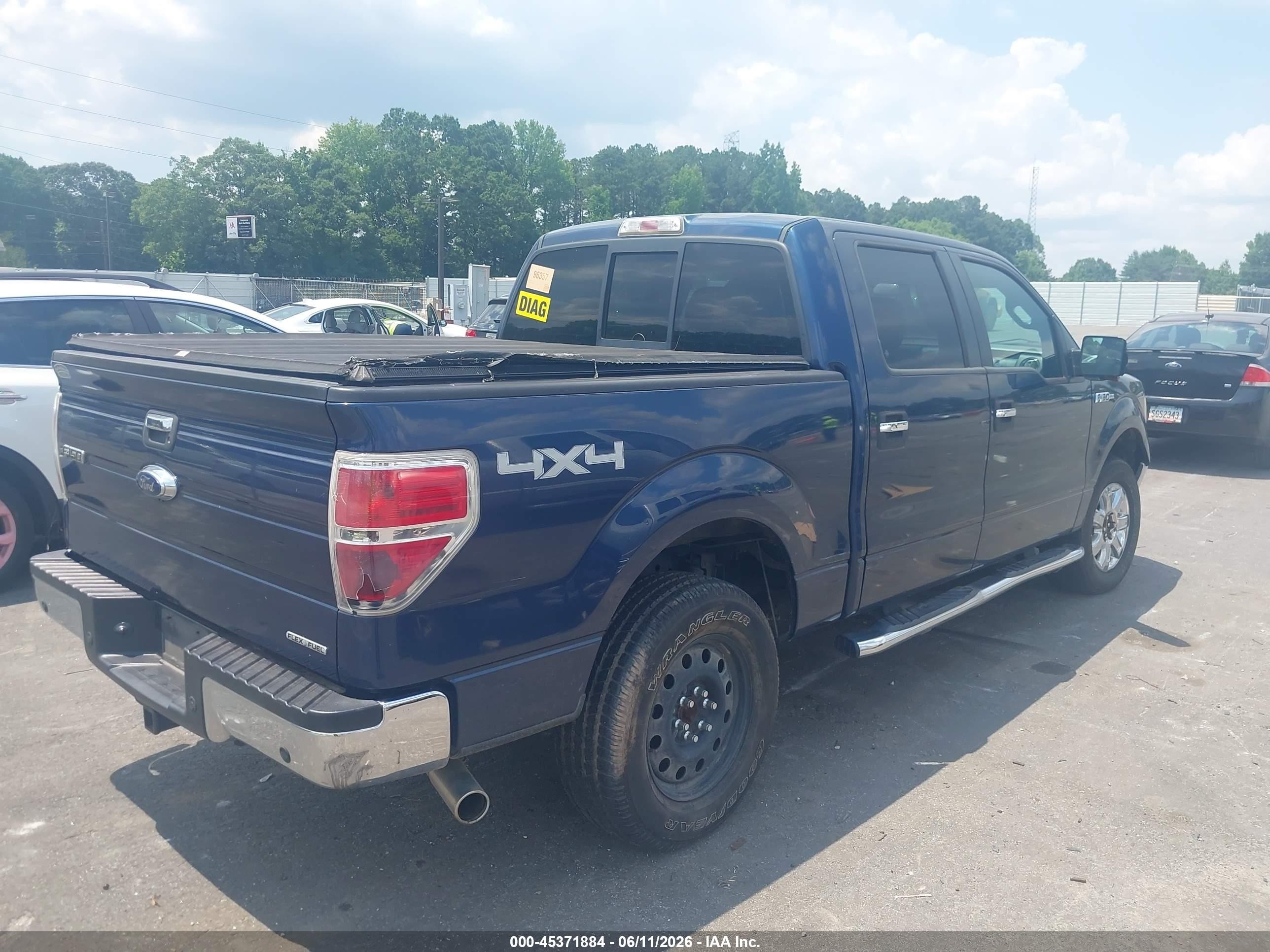 2013 Ford F-150 Xlt Blue vin: 1FTFW1EF5DFD61710