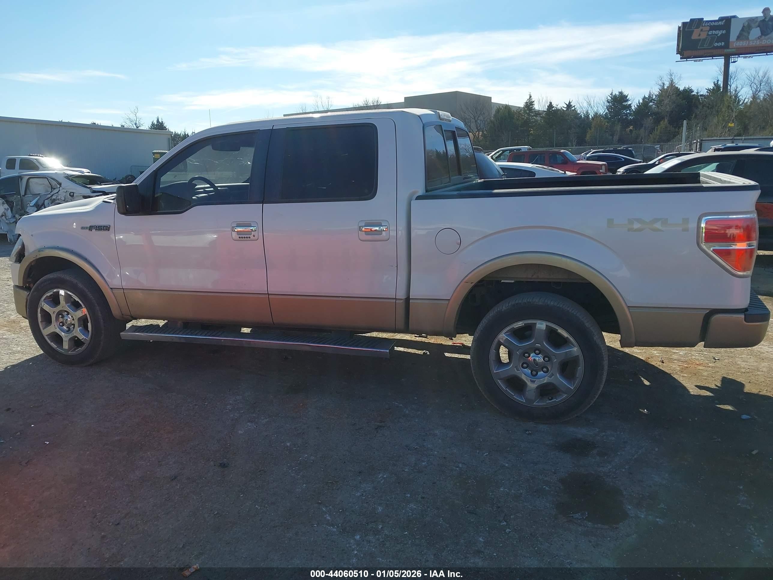 2013 Ford F-150 Lariat White vin: 1FTFW1EF5DKD53100