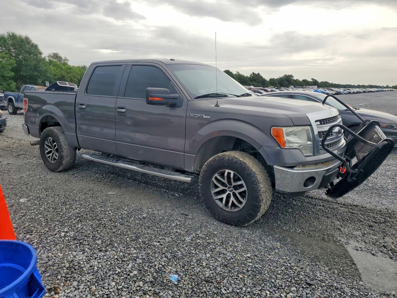 2013 Ford F150 Supercrew Gray vin: 1FTFW1EF5DKD69054