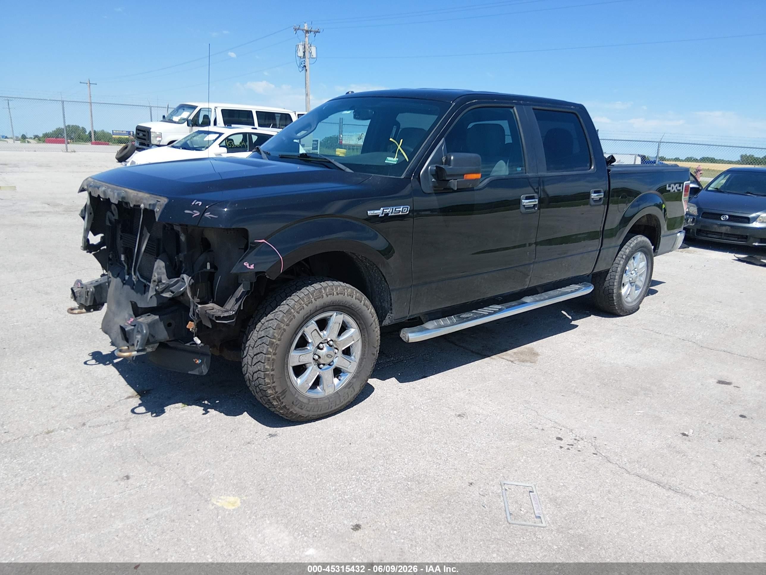 2013 Ford F-150 Xlt Black vin: 1FTFW1EF5DKE11089