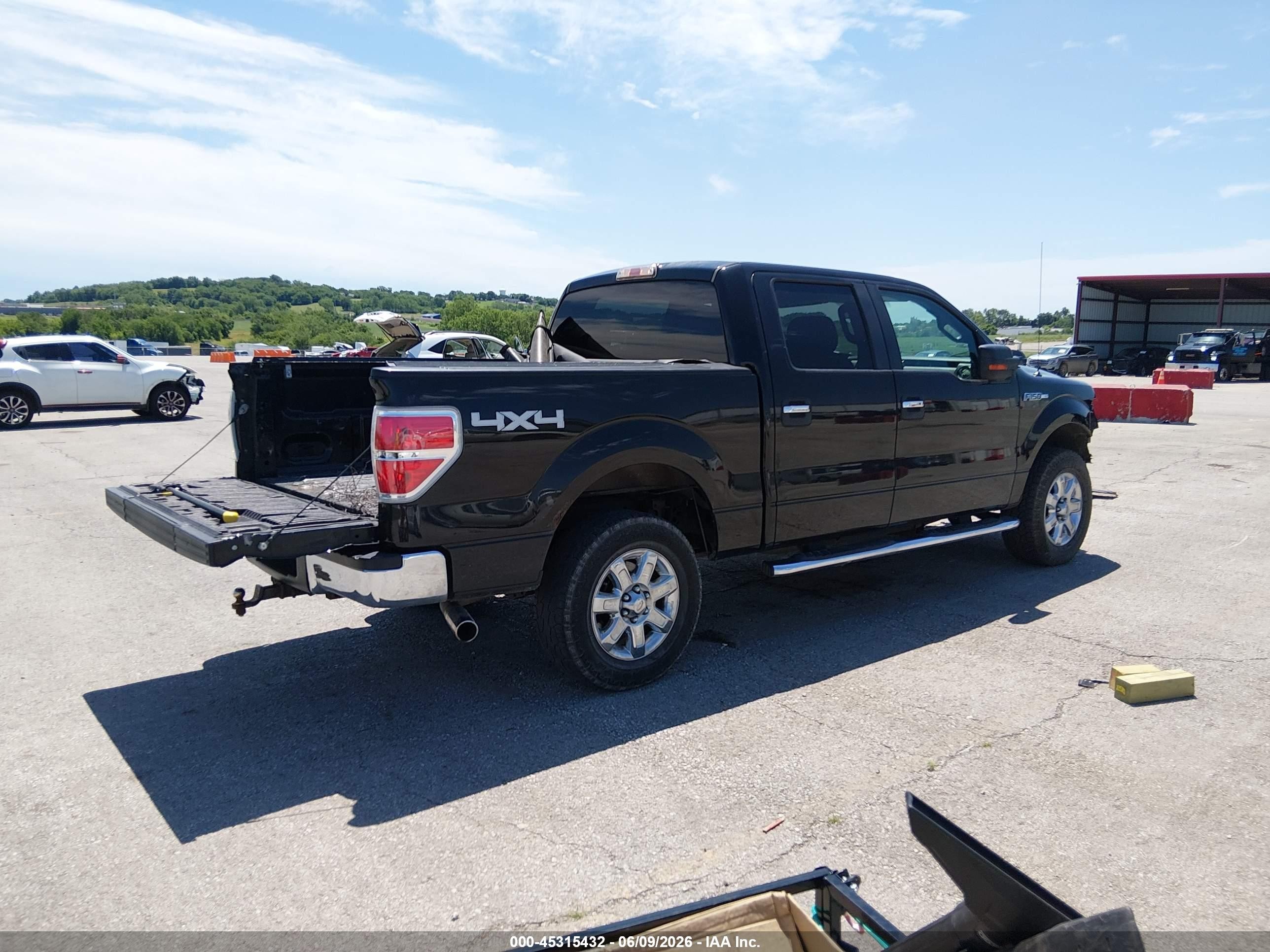 2013 Ford F-150 Xlt Black vin: 1FTFW1EF5DKE11089