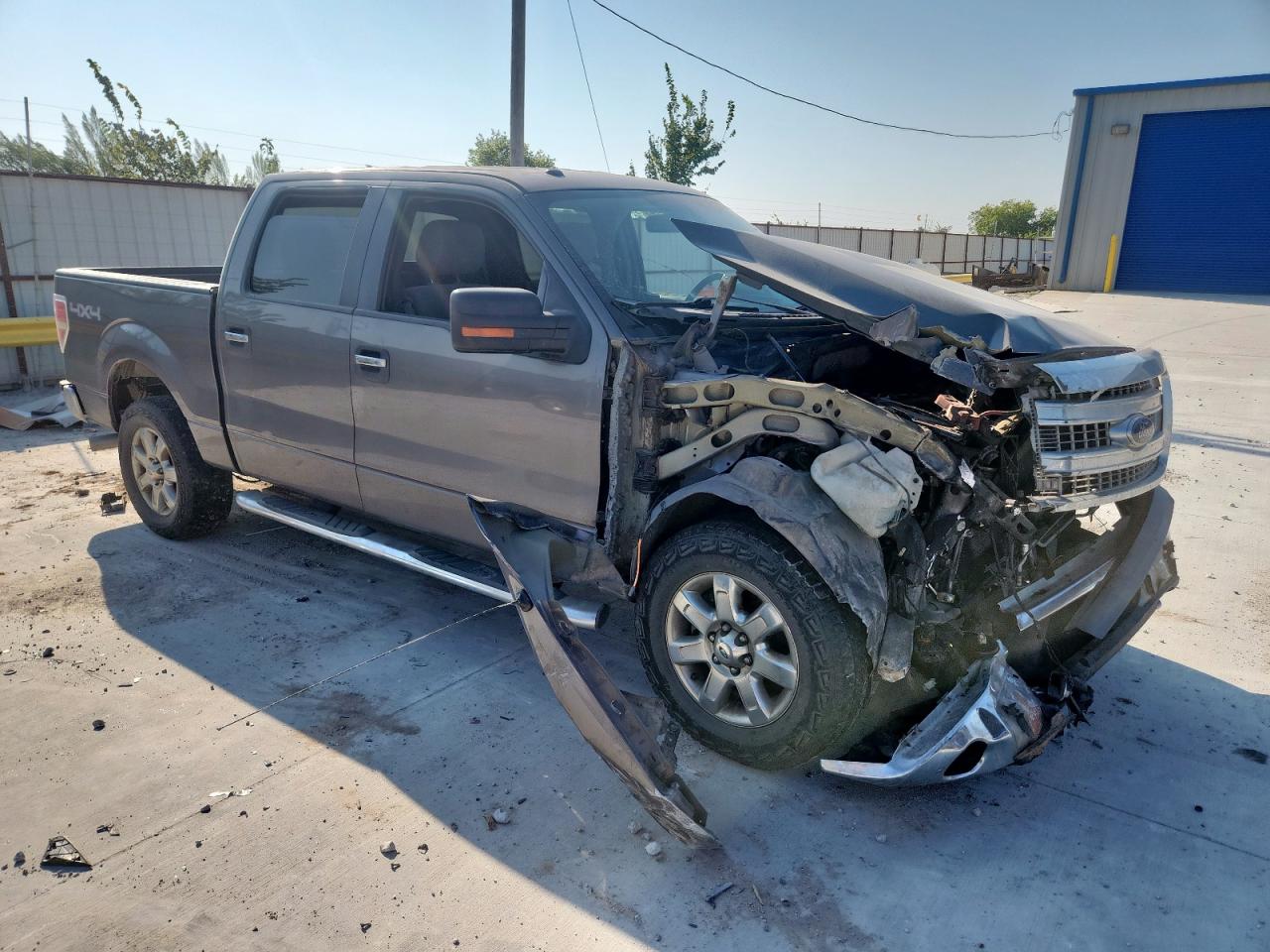 2013 Ford F150 Supercrew Gray vin: 1FTFW1EF5DKE69641