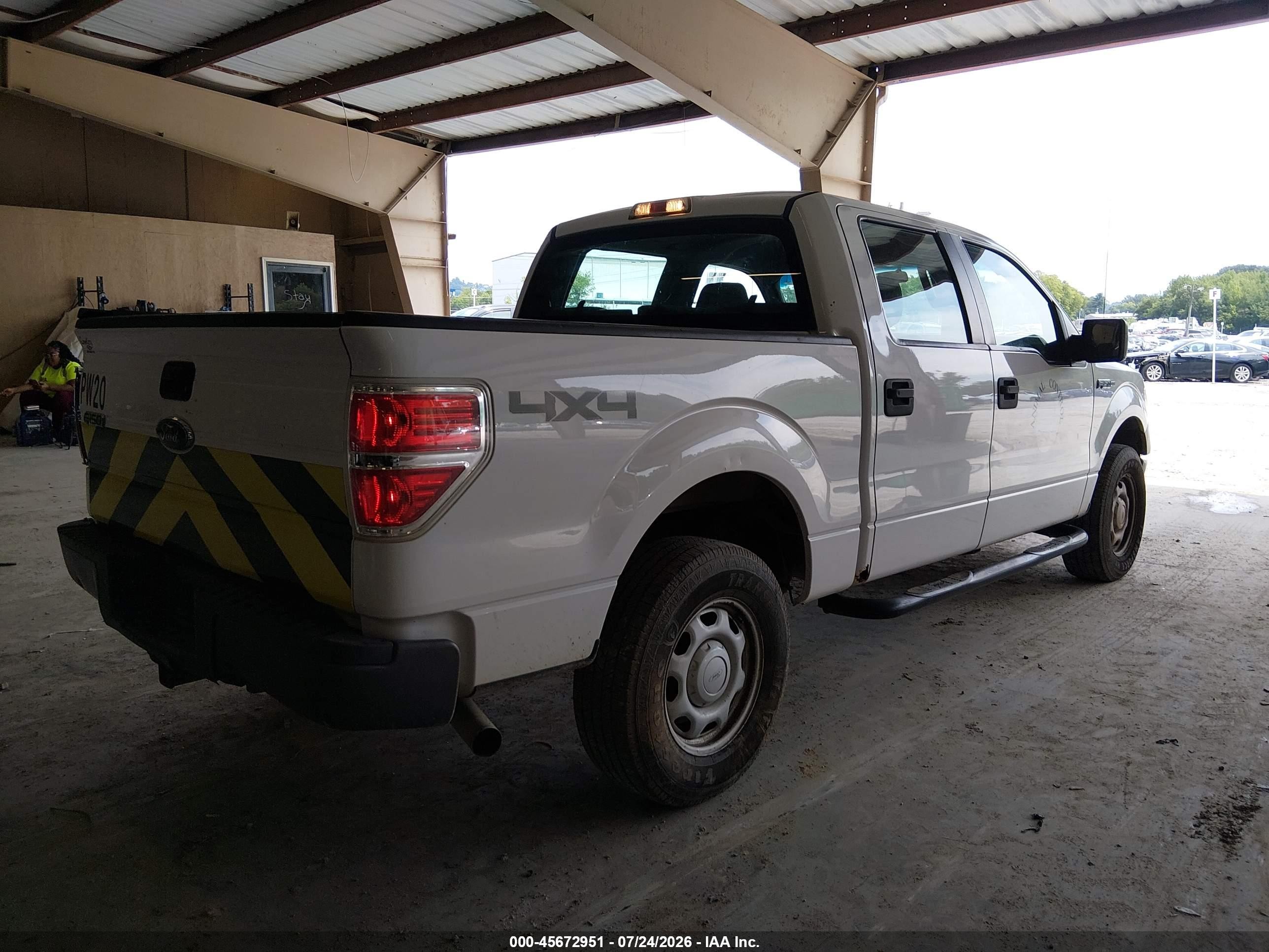 2013 Ford F-150 Xl White vin: 1FTFW1EF5DKE83815