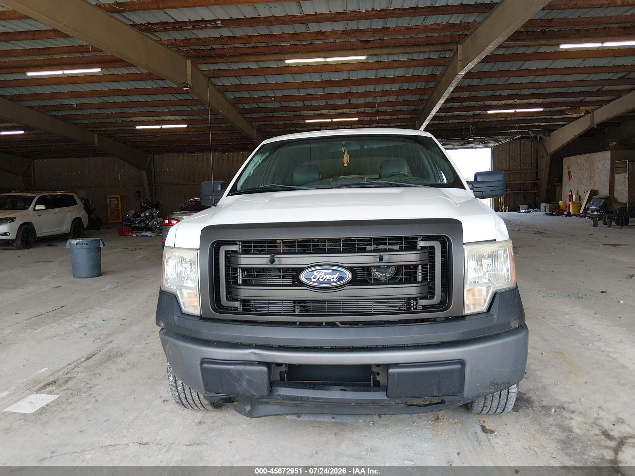 2013 Ford F-150 Xl White vin: 1FTFW1EF5DKE83815