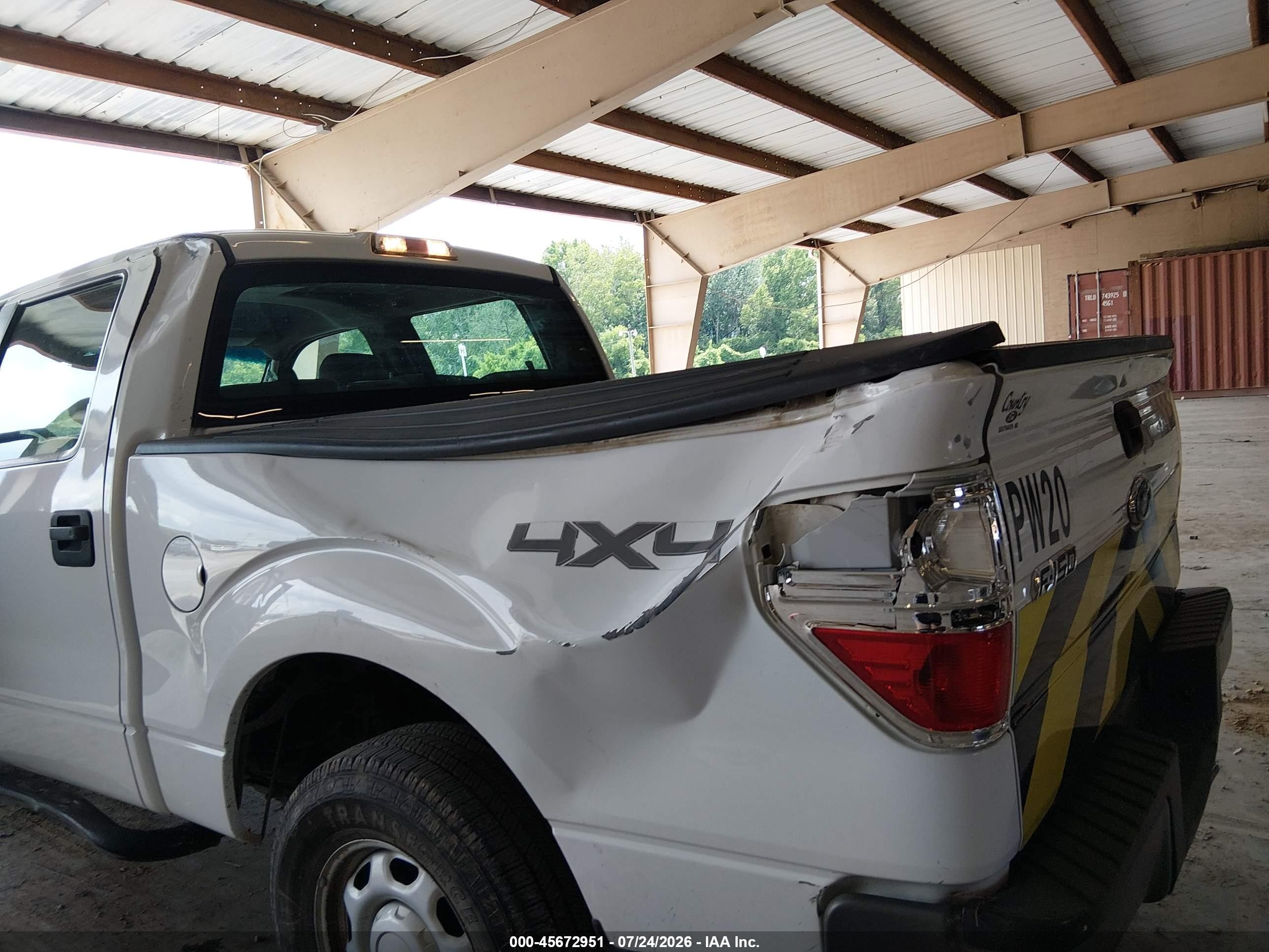 2013 Ford F-150 Xl White vin: 1FTFW1EF5DKE83815