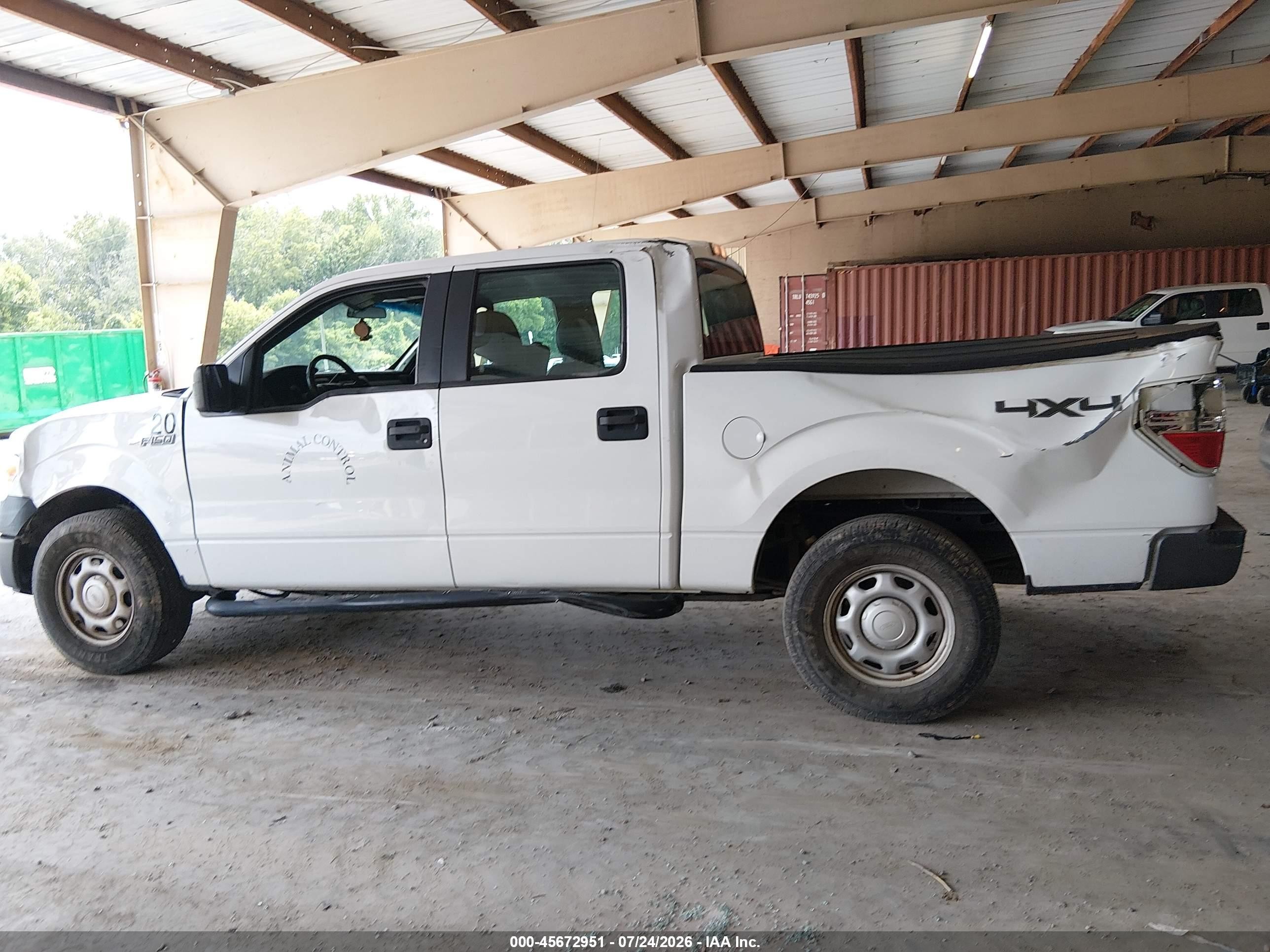 2013 Ford F-150 Xl White vin: 1FTFW1EF5DKE83815