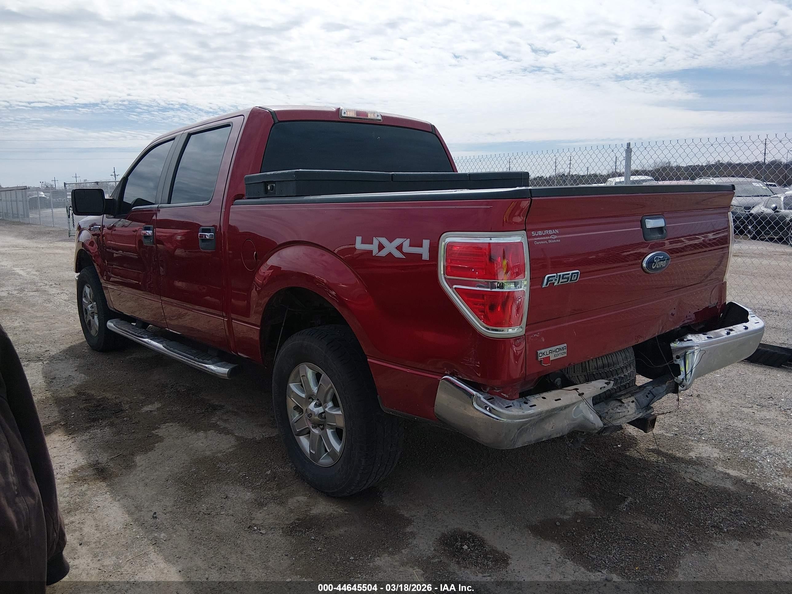 2013 Ford F-150 Xlt Red vin: 1FTFW1EF5DKG25418