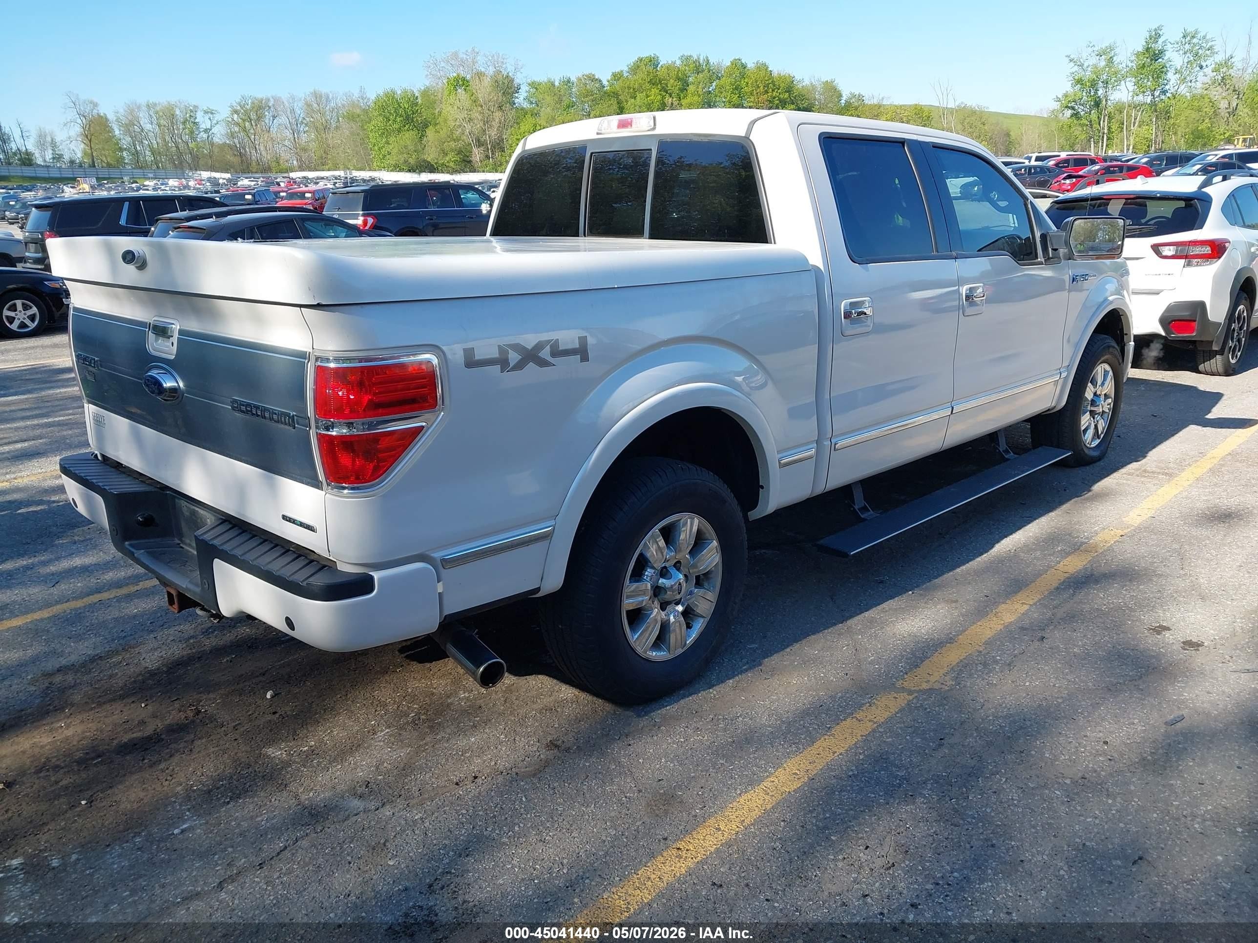 2014 Ford F-150 Platinum White vin: 1FTFW1EF5EFA68990