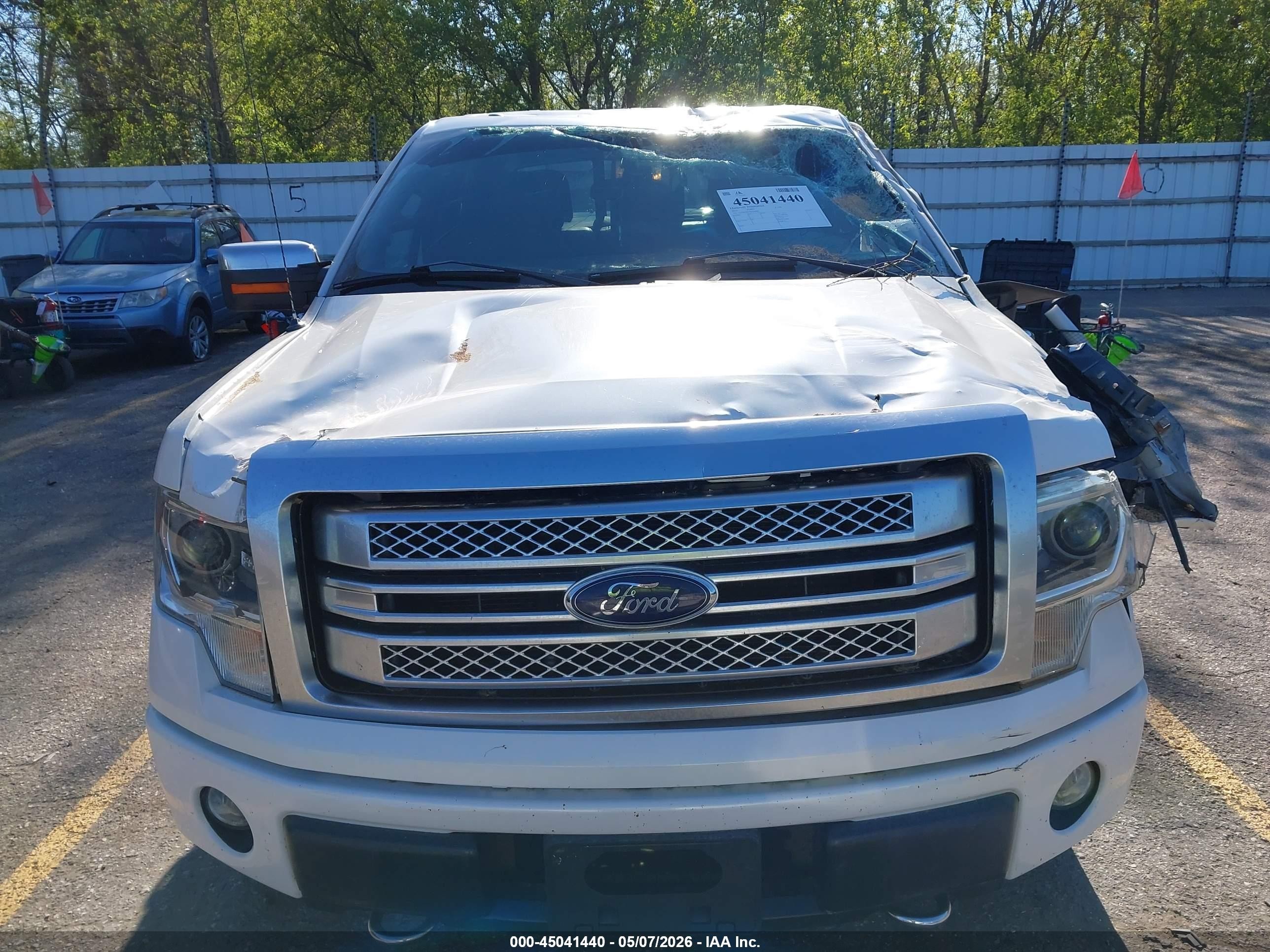 2014 Ford F-150 Platinum White vin: 1FTFW1EF5EFA68990