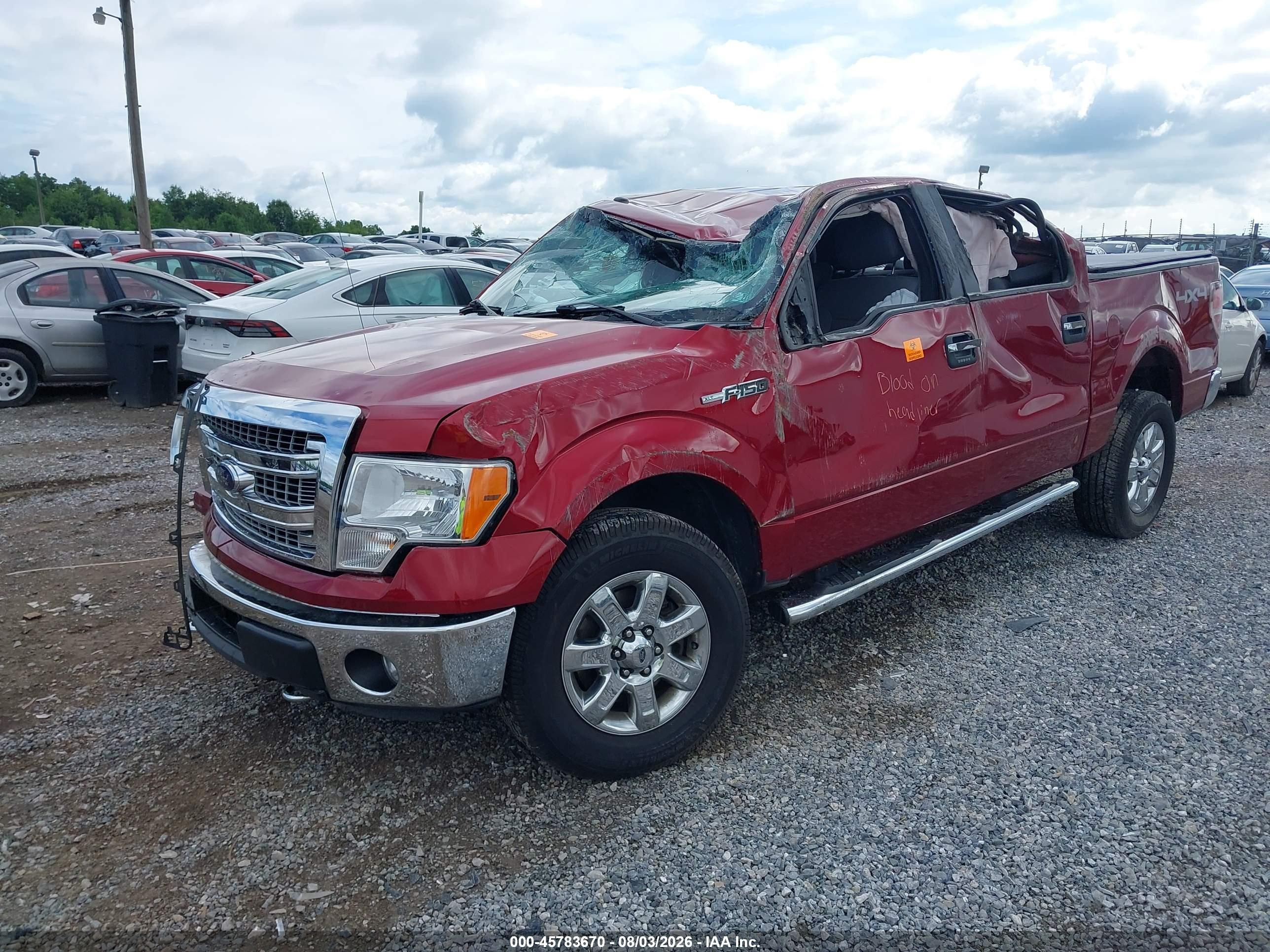 2014 Ford F-150 Xlt Красный vin: 1FTFW1EF5EFB54834