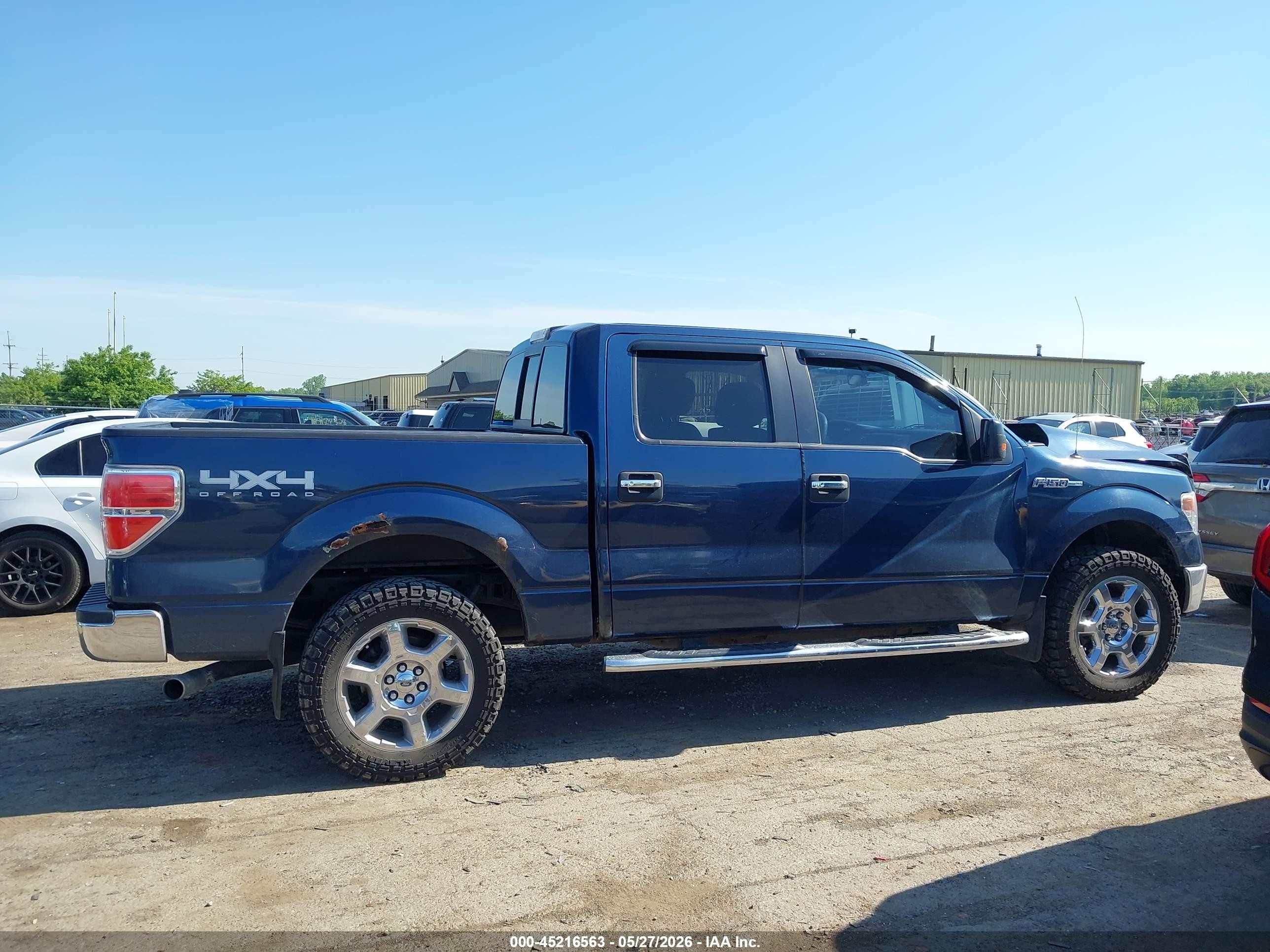 2014 Ford F-150 Xlt Blue vin: 1FTFW1EF5EFB97456