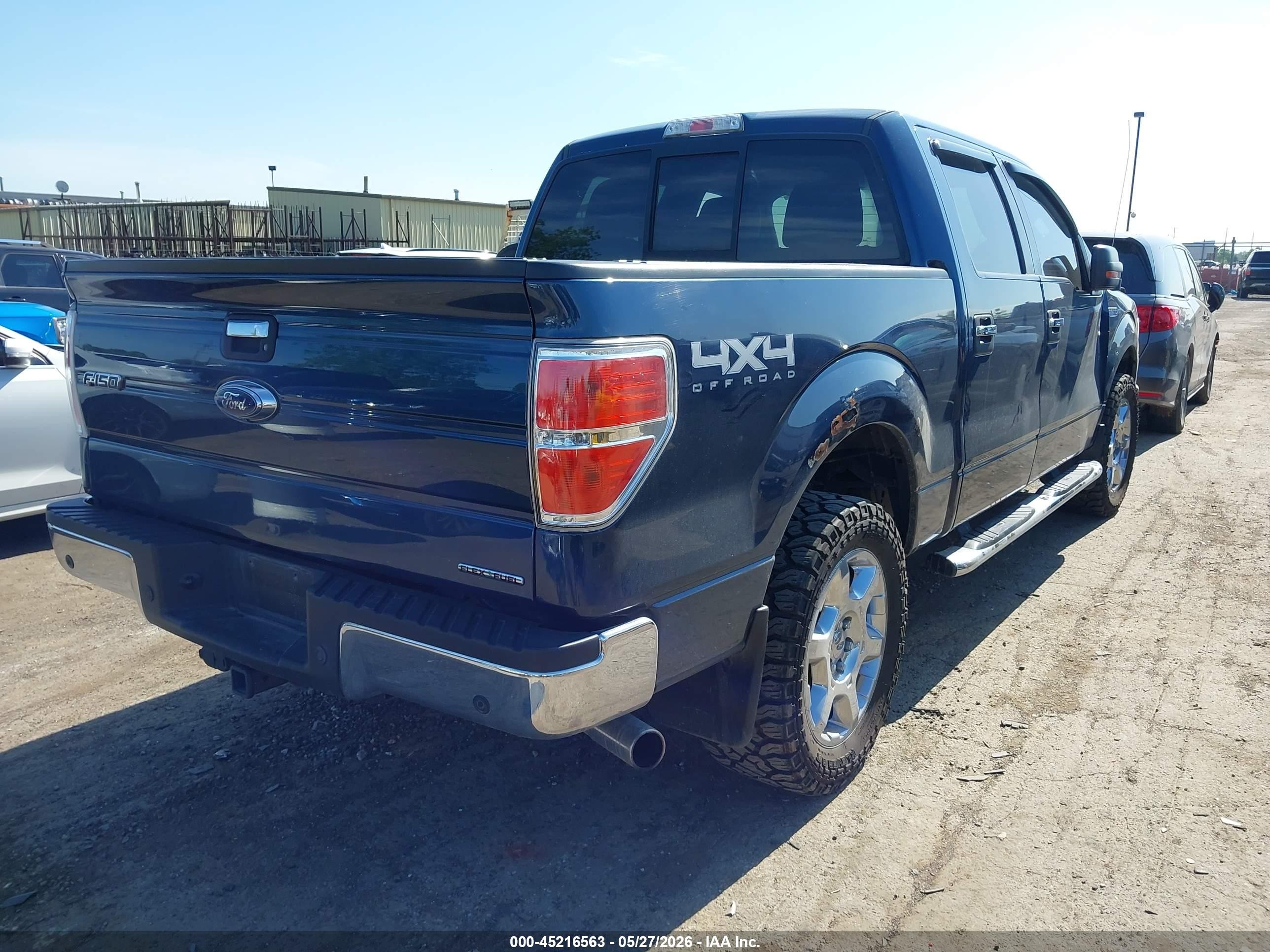 2014 Ford F-150 Xlt Blue vin: 1FTFW1EF5EFB97456