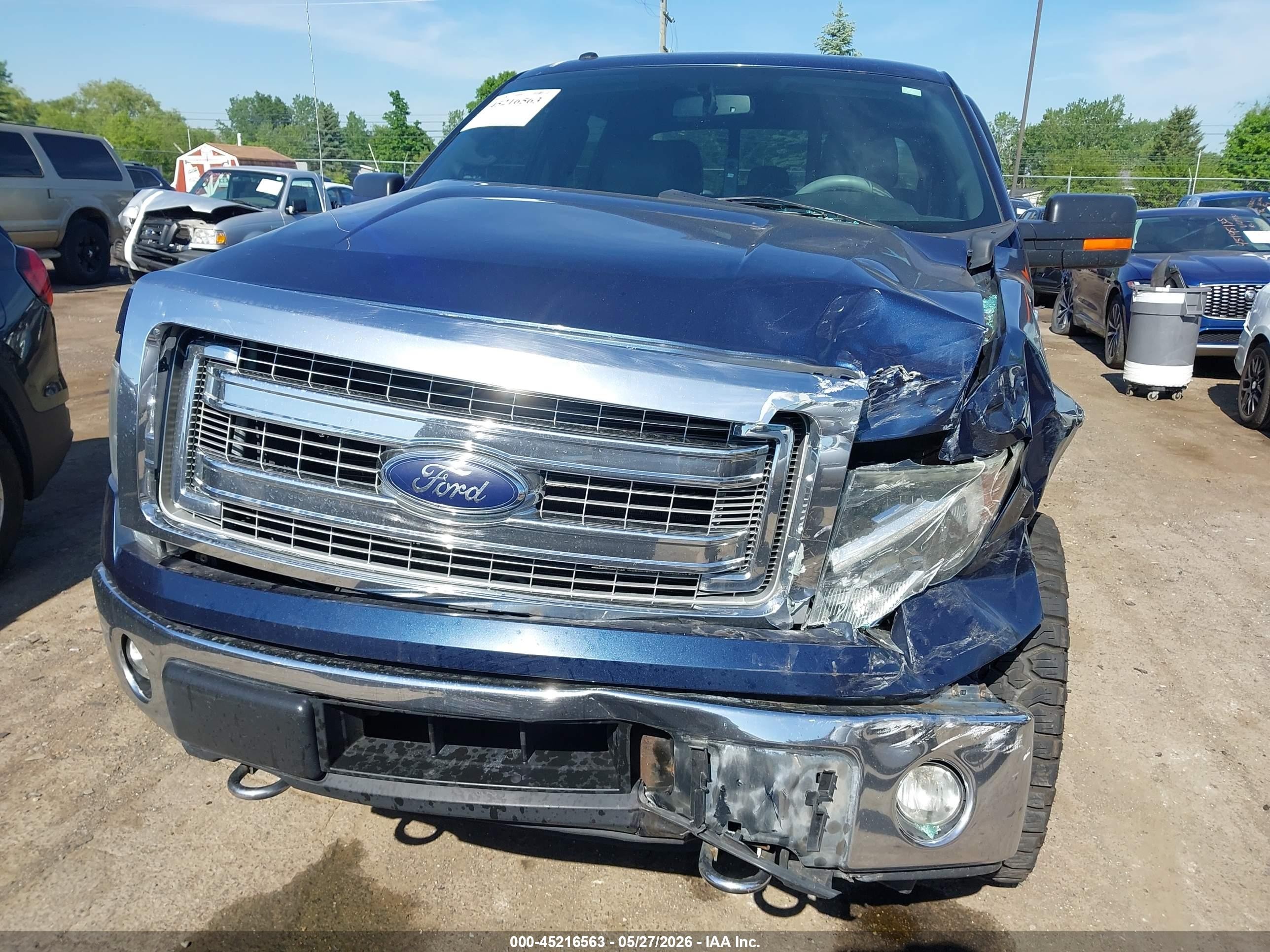 2014 Ford F-150 Xlt Blue vin: 1FTFW1EF5EFB97456