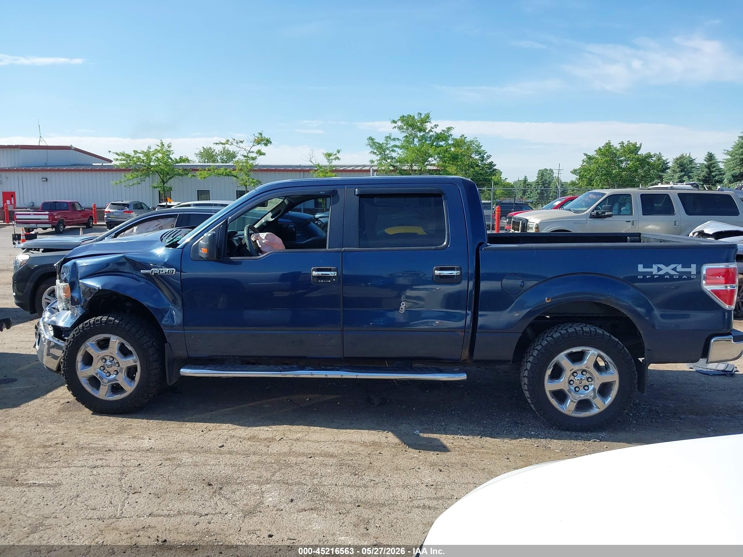 2014 Ford F-150 Xlt Blue vin: 1FTFW1EF5EFB97456