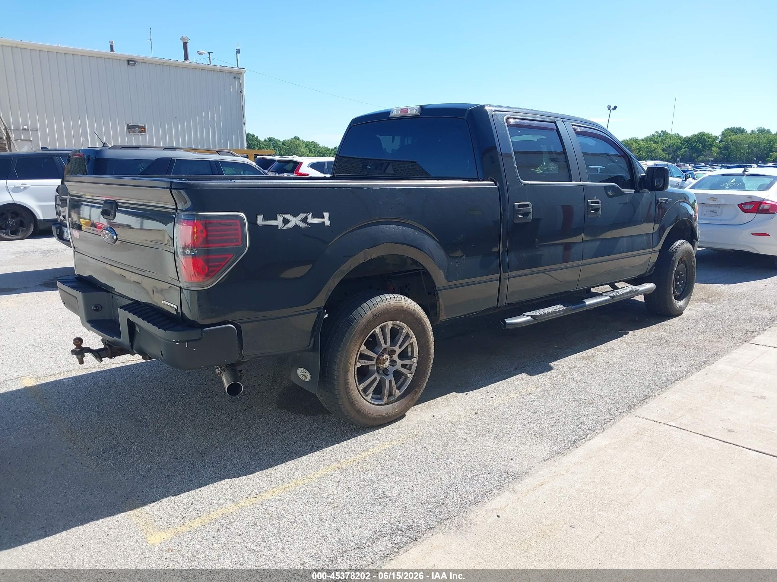 2014 Ford F-150 Xlt Black vin: 1FTFW1EF5EFC44825