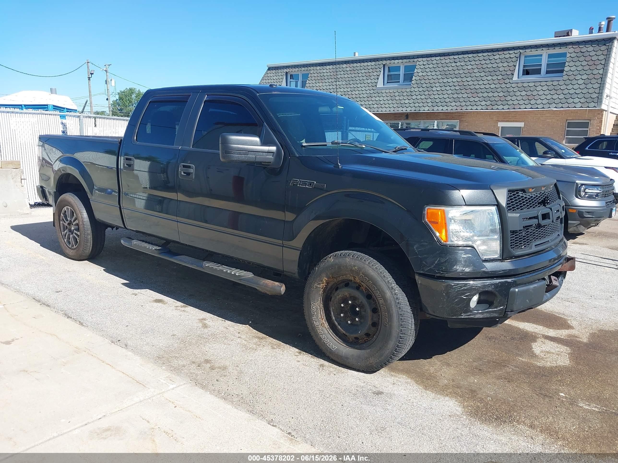 2014 Ford F-150 Xlt Black vin: 1FTFW1EF5EFC44825