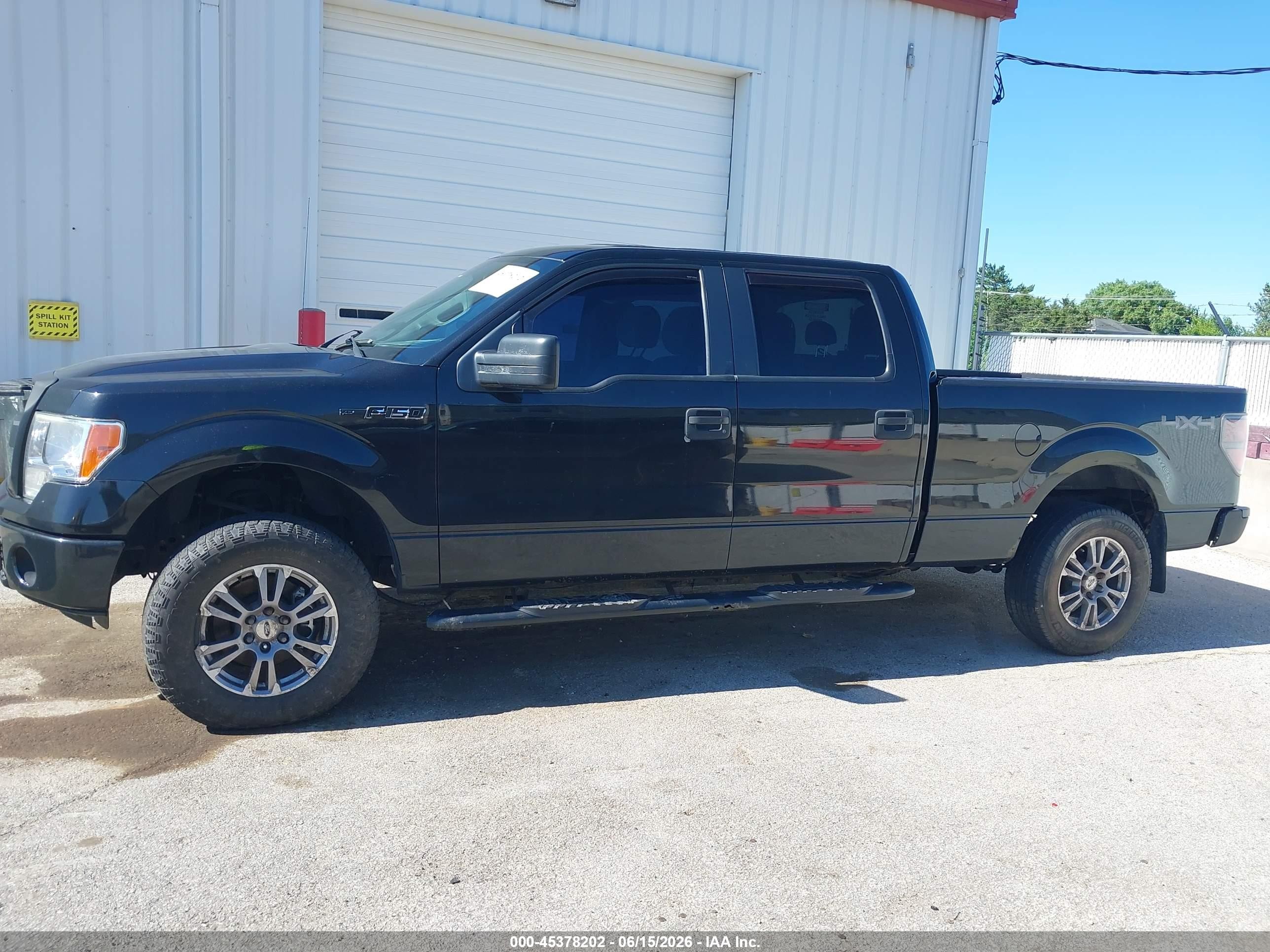 2014 Ford F-150 Xlt Black vin: 1FTFW1EF5EFC44825
