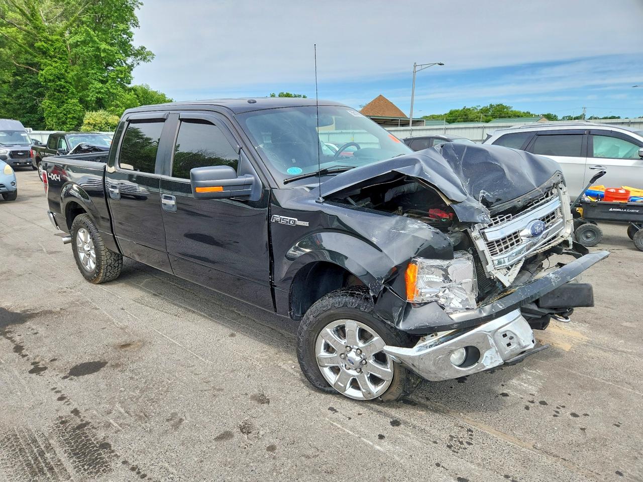 2014 Ford F150 Supercrew Black vin: 1FTFW1EF5EFC88808