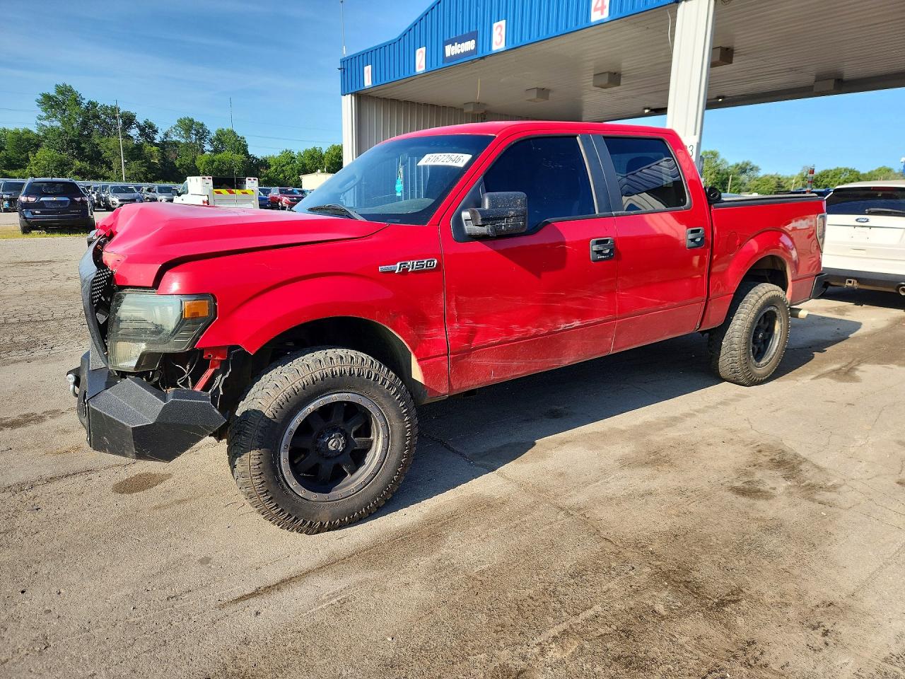2014 Ford F150 Supercrew Red vin: 1FTFW1EF5EKD12063