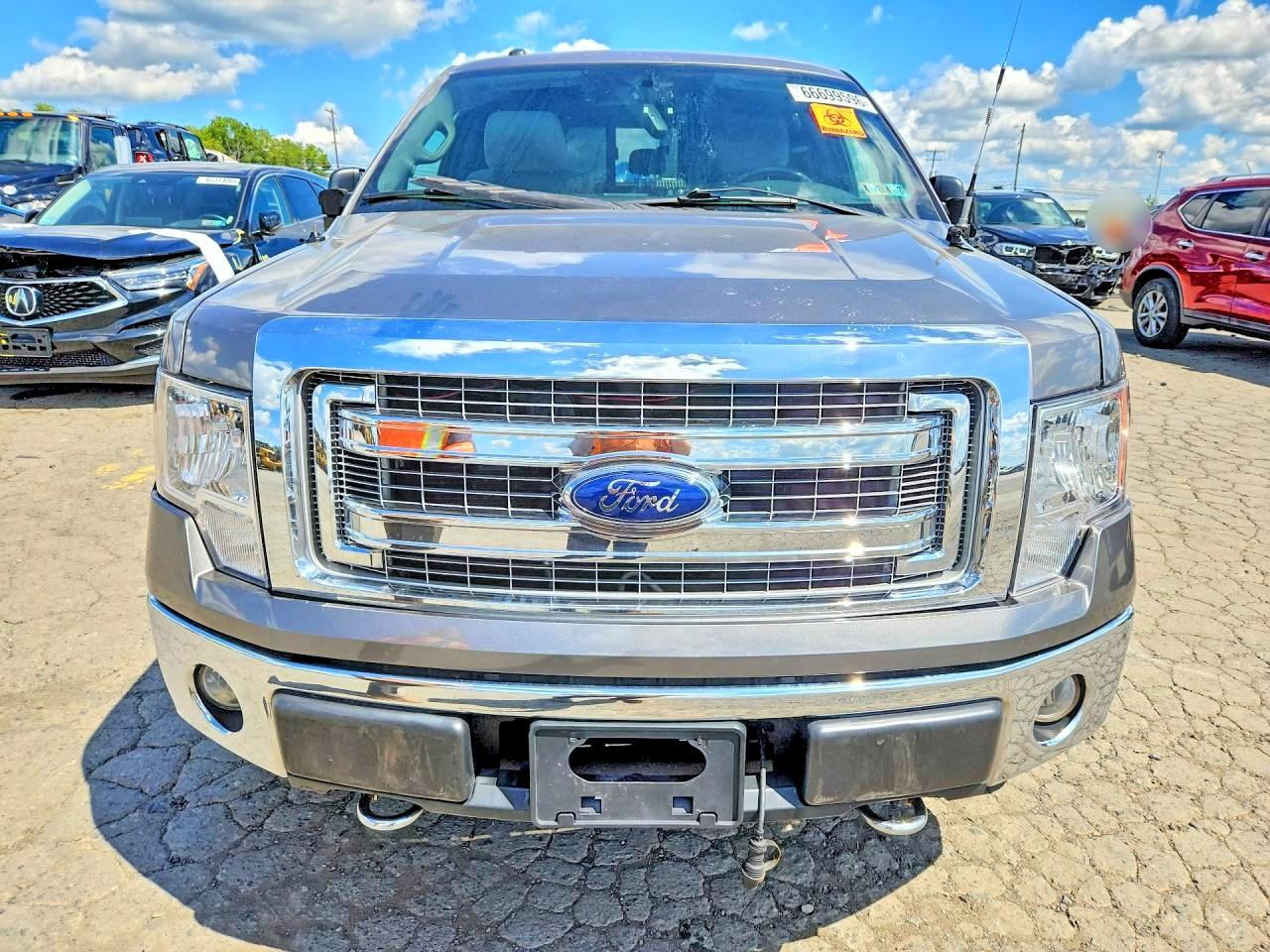 2014 Ford F150 Supercrew Gray vin: 1FTFW1EF5EKF97864