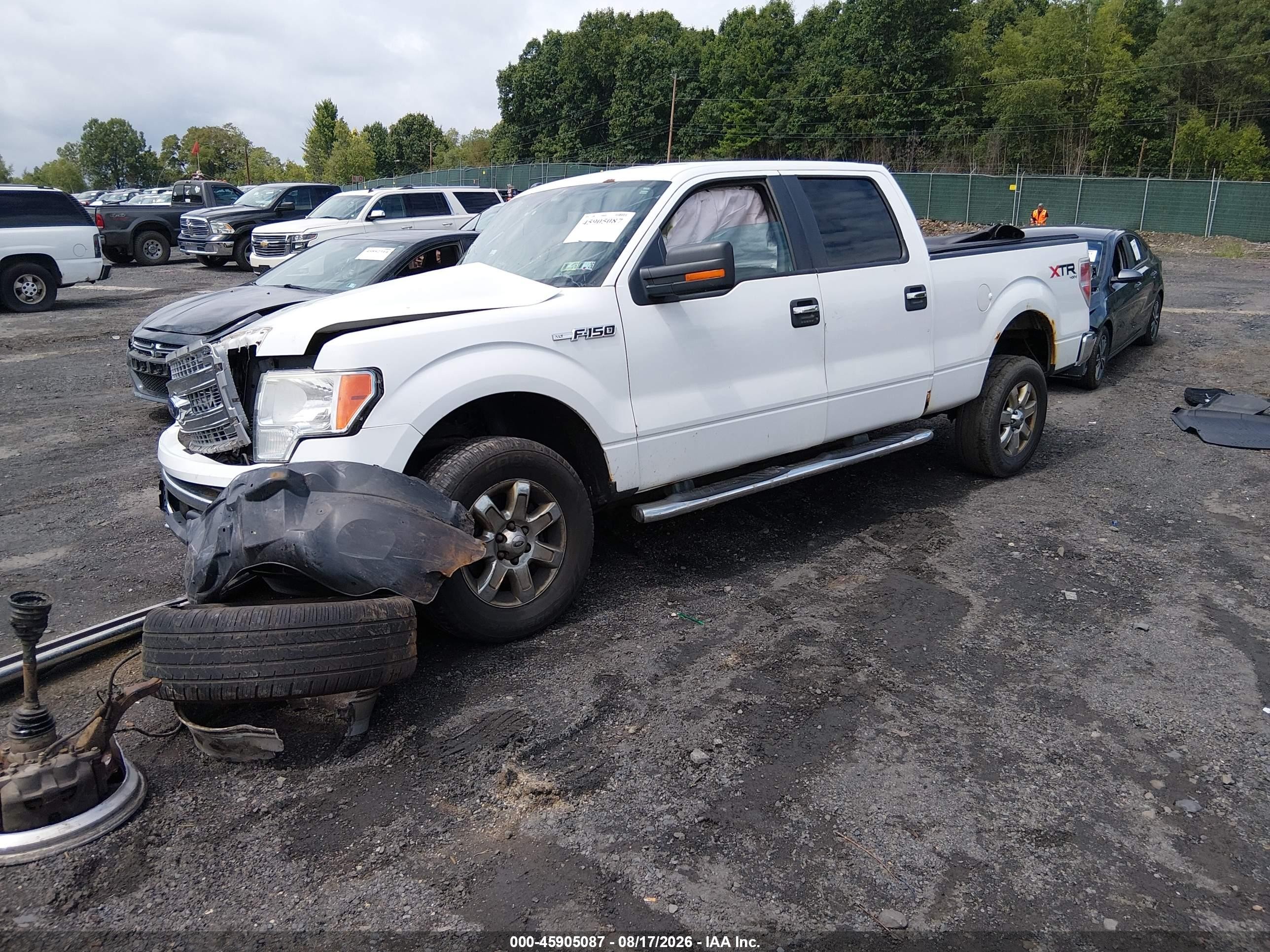 2014 Ford F-150 Xlt White vin: 1FTFW1EF5EKG16350