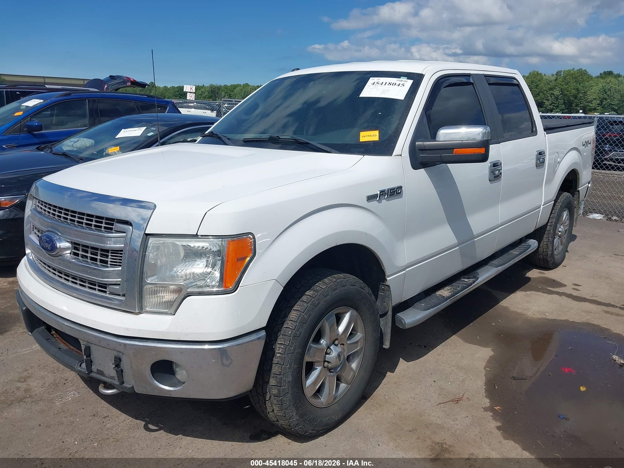 2014 Ford F-150 Xlt White vin: 1FTFW1EF5EKG19054