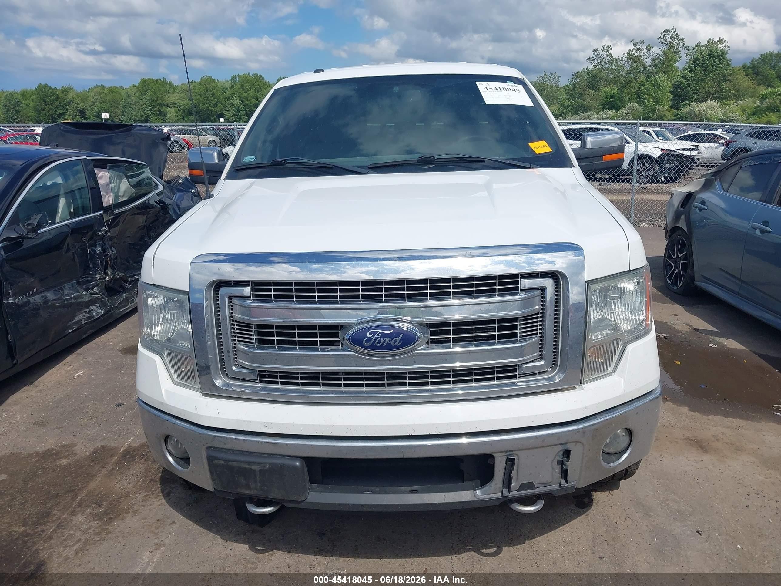 2014 Ford F-150 Xlt White vin: 1FTFW1EF5EKG19054