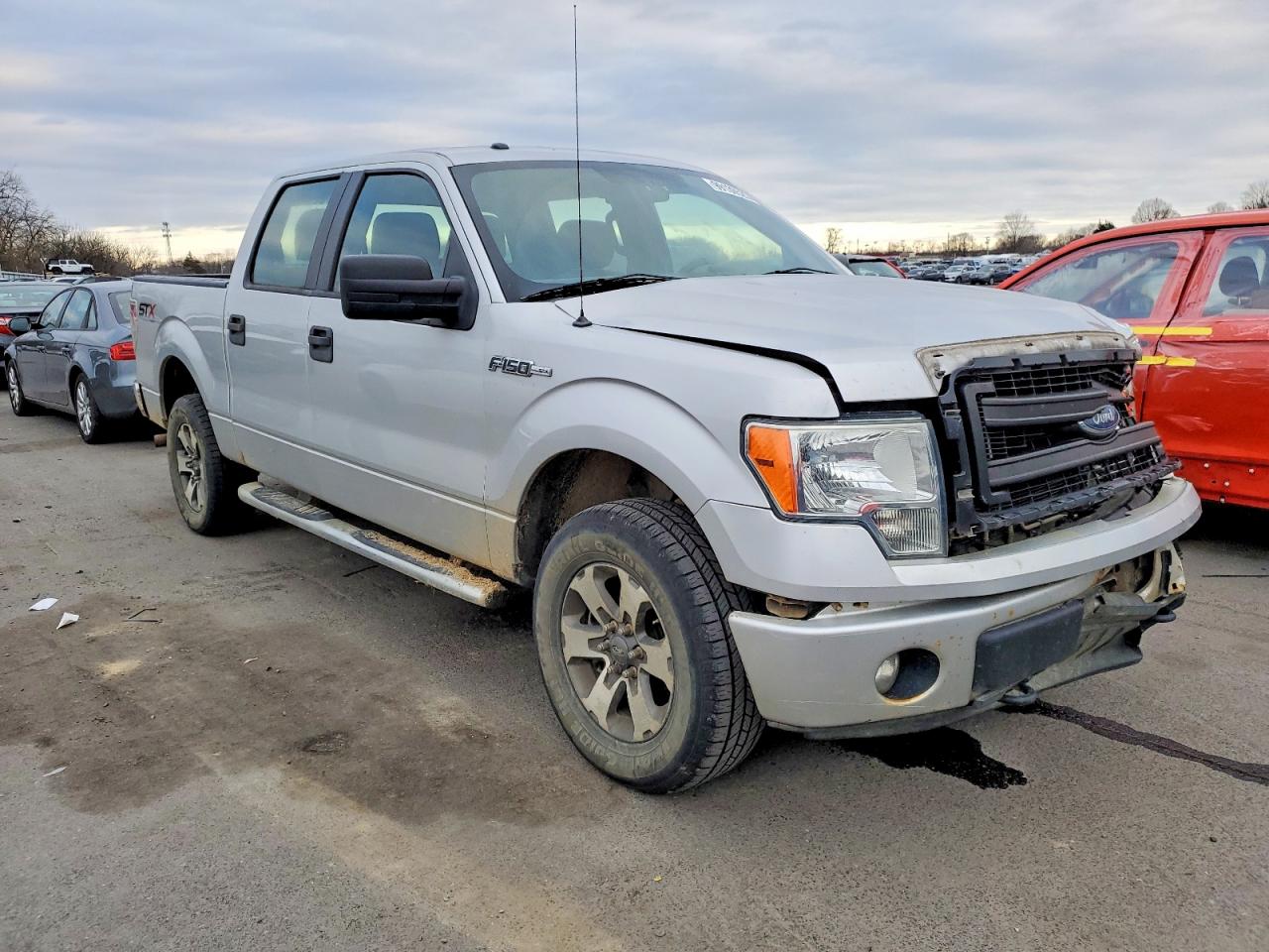 2014 Ford F150 Supercrew Серебряный vin: 1FTFW1EF5EKG40339