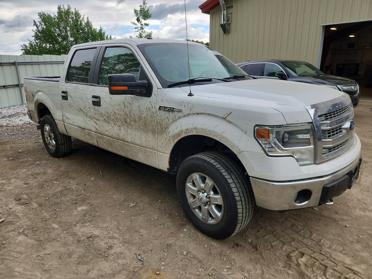 2014 Ford F150 Supercrew White vin: 1FTFW1EF5EKG55956