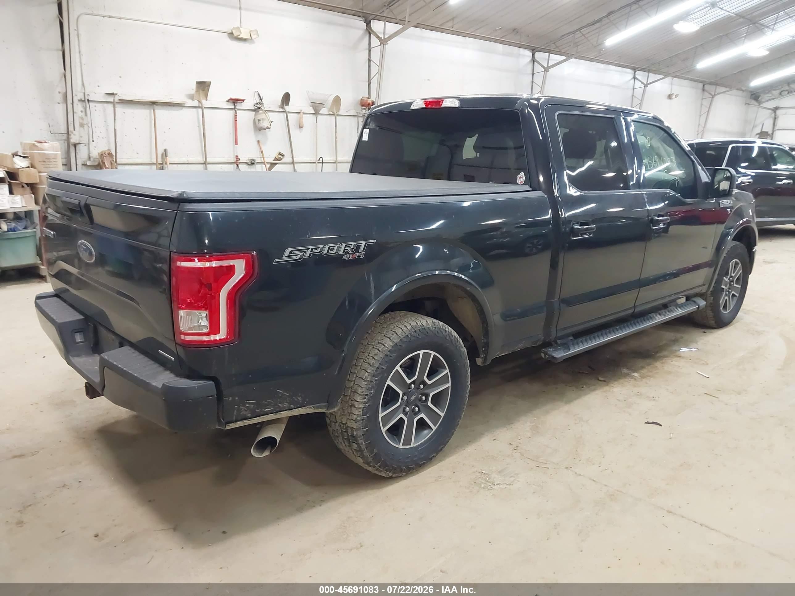 2015 Ford F-150 Xlt Black vin: 1FTFW1EF5FFA07026