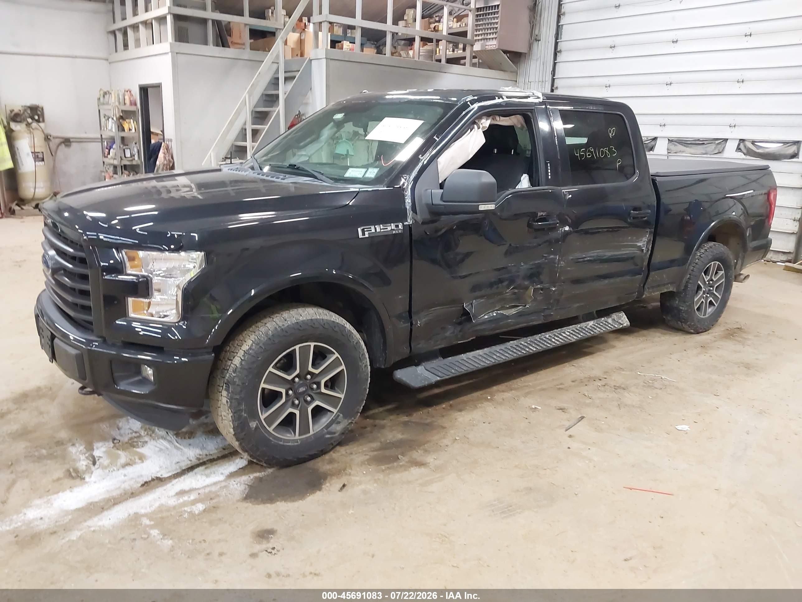 2015 Ford F-150 Xlt Black vin: 1FTFW1EF5FFA07026